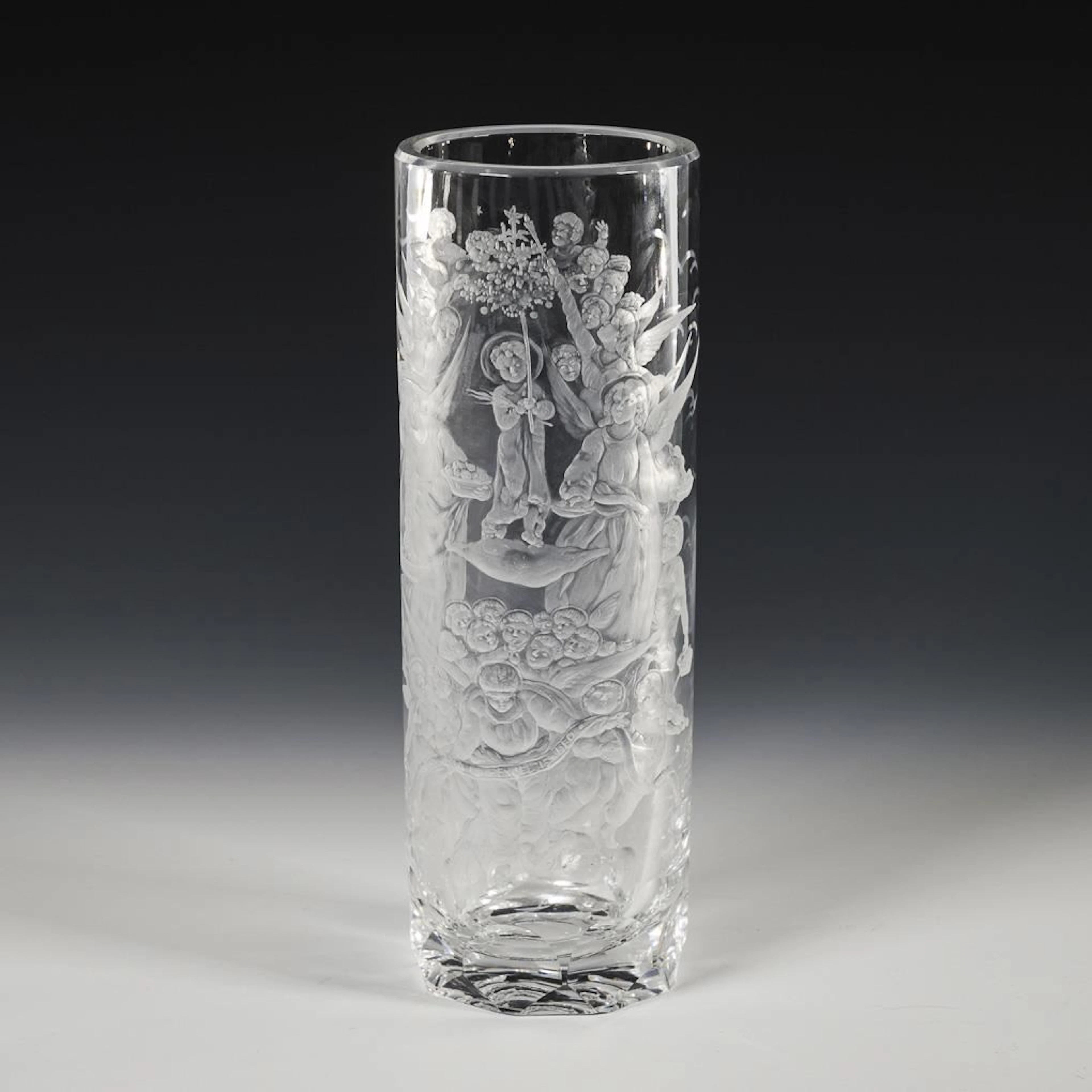 Vase with a sacred motif.