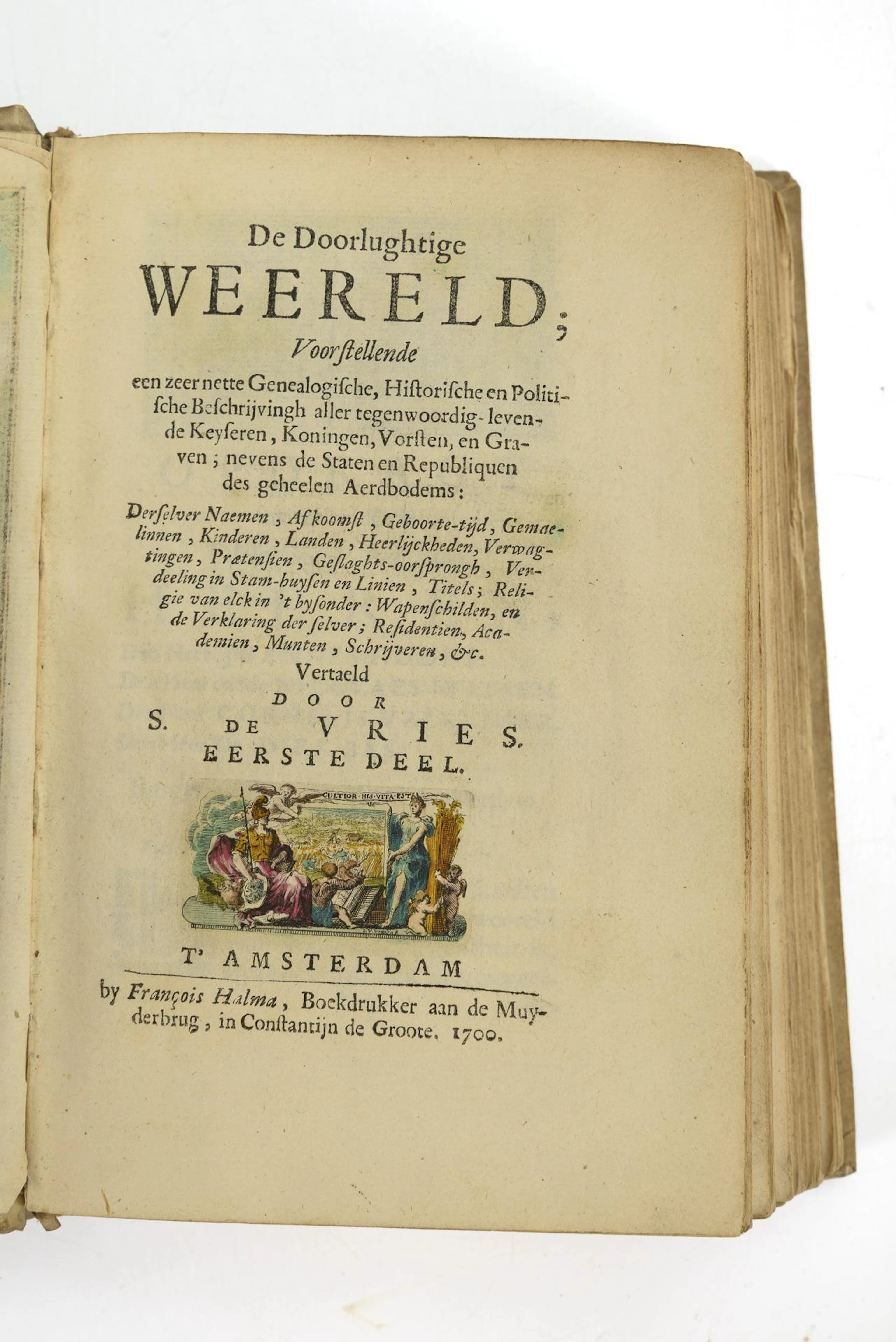 "De doorlughtige weereld"- Heraldikbuch