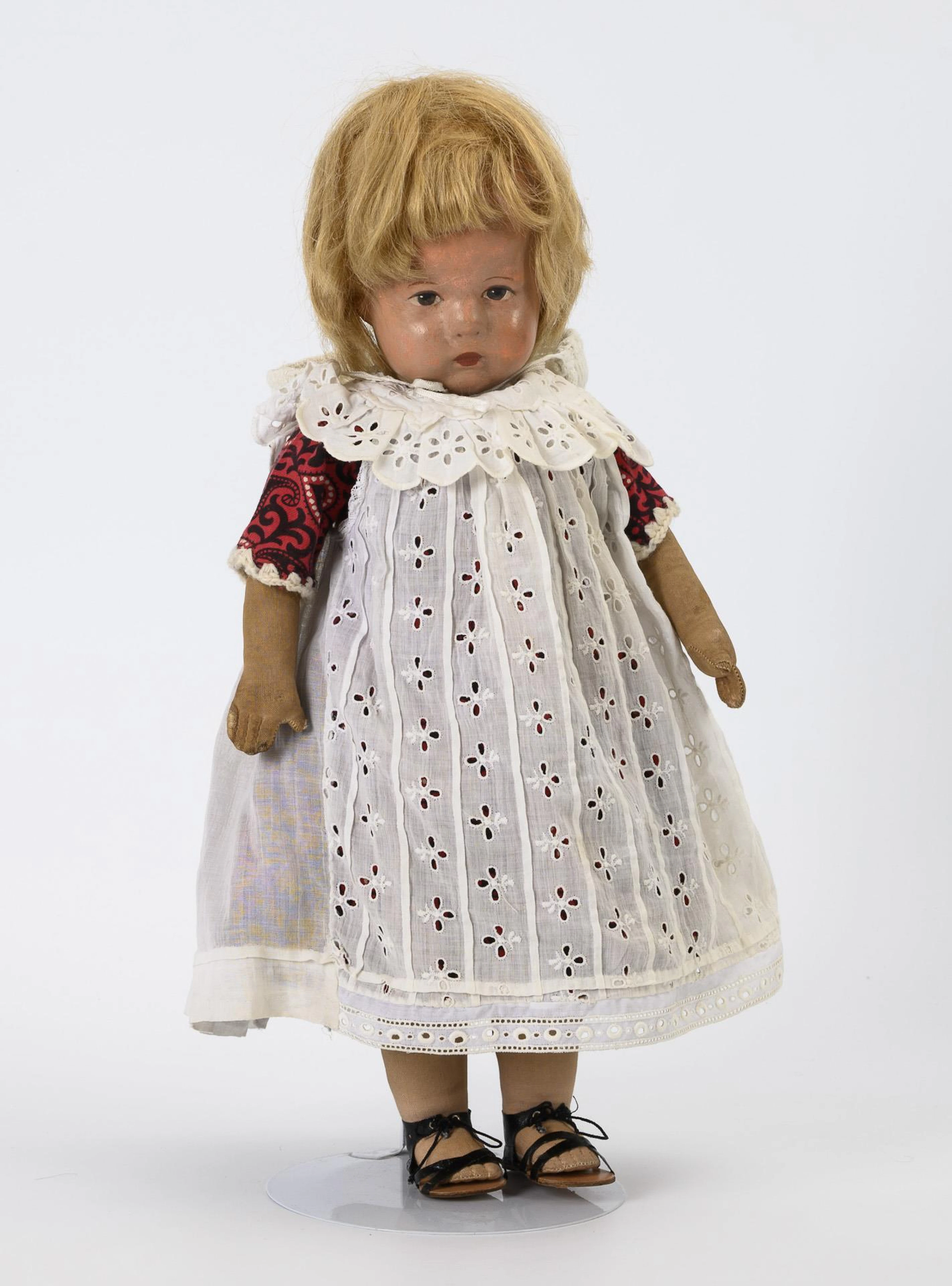 Doll with painted head. Käthe Kruse.