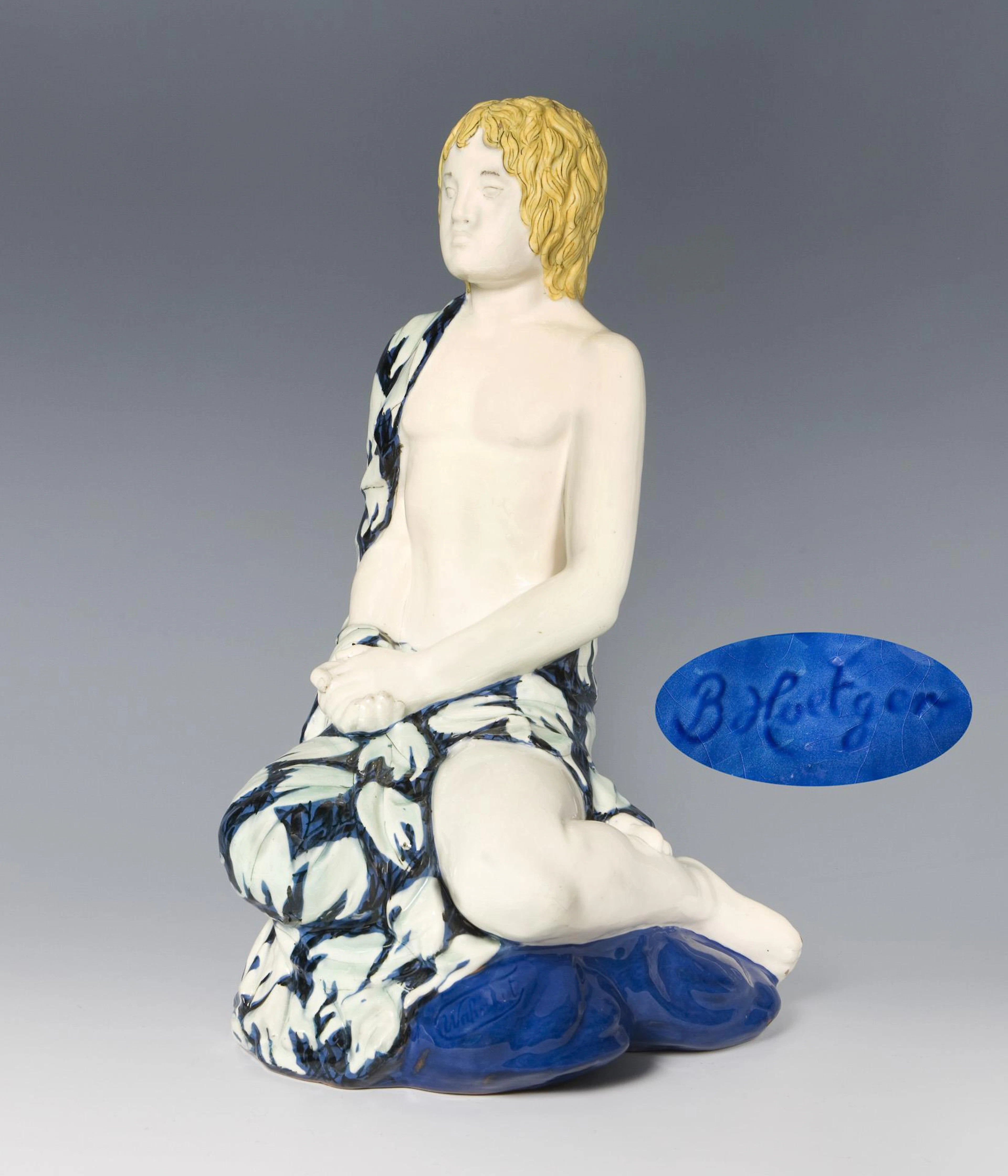 Large Art Nouveau figure: Allegory - The Truth. Tonwerke Kandern.