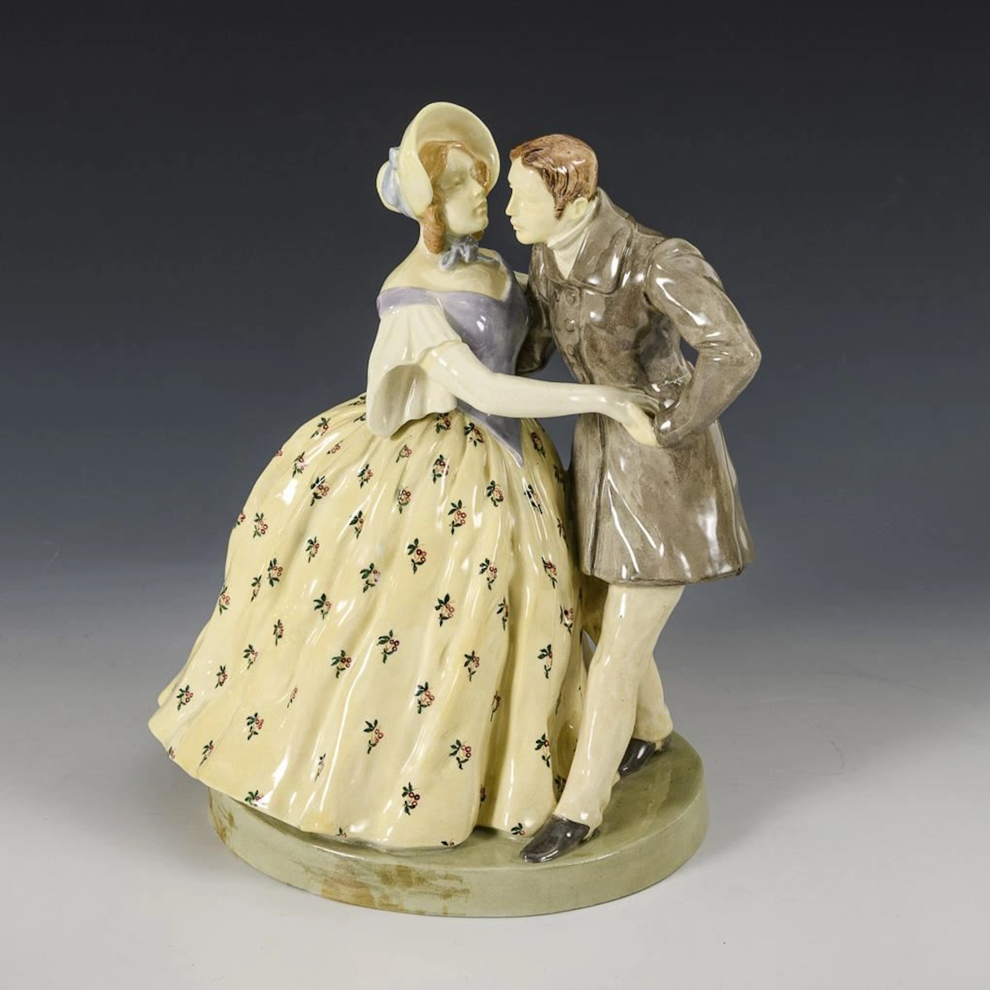 Dancing Couple. Vienna Art Ceramics Workshop Busch & Ludescher.