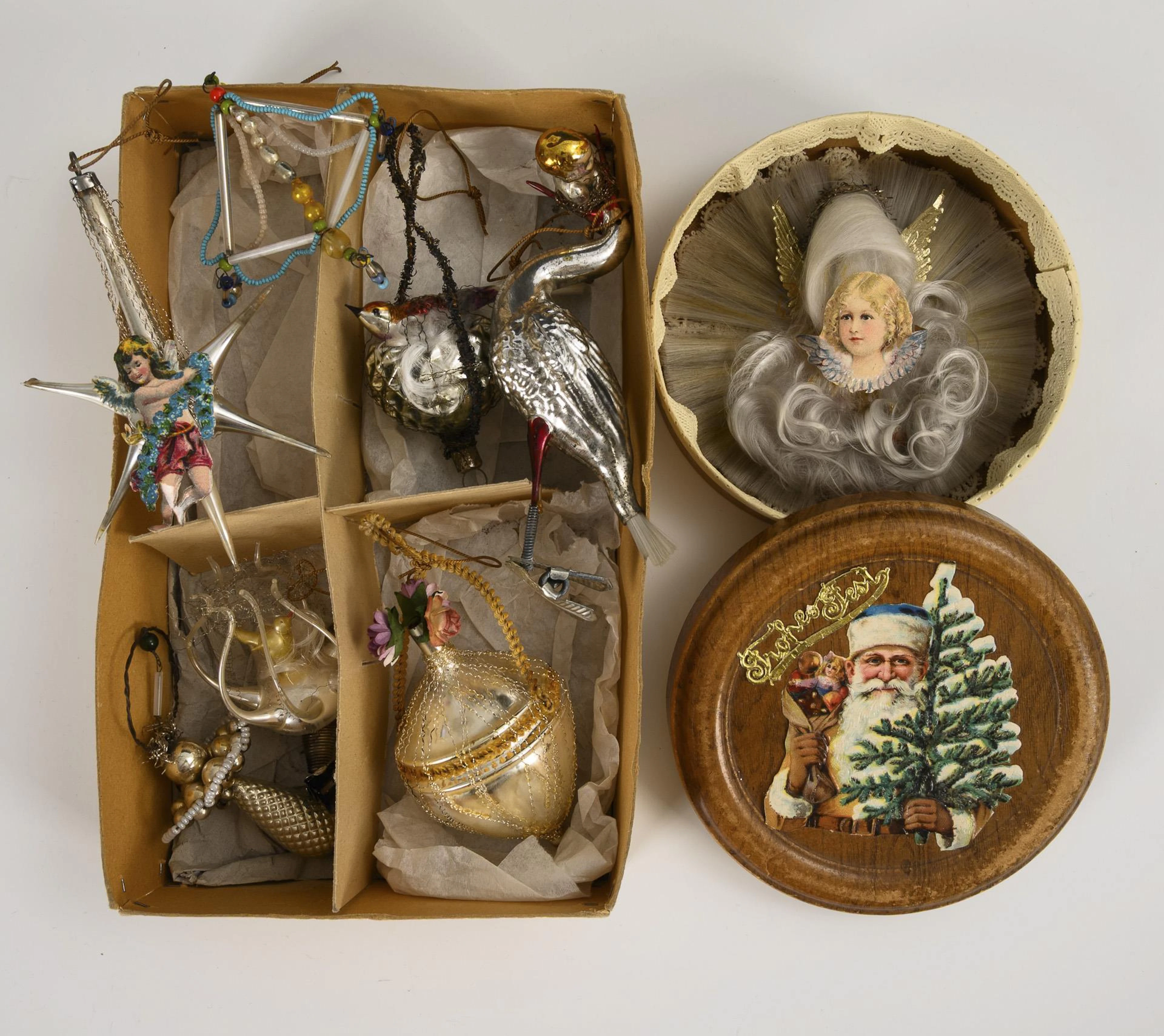 Christmas tree ornaments.