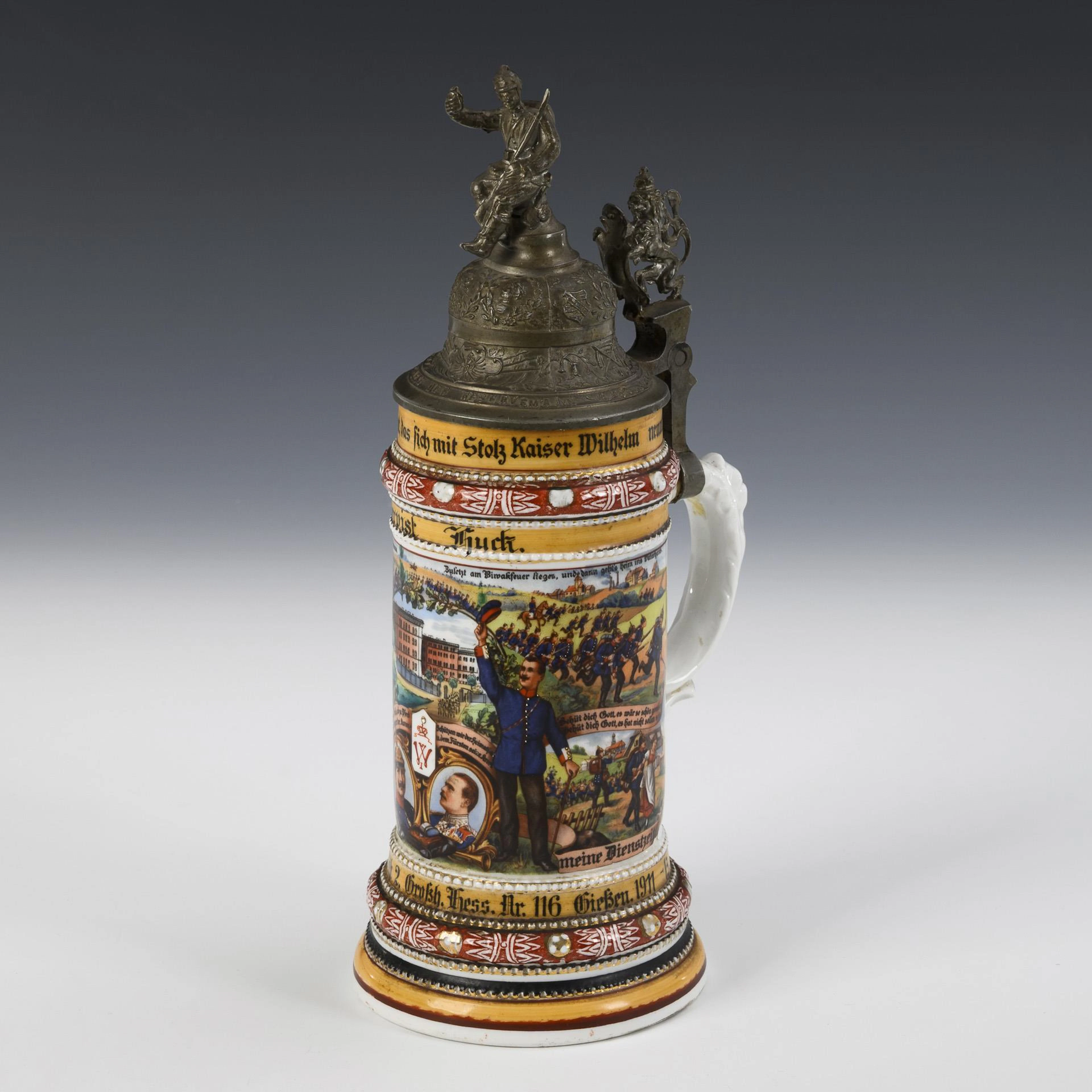 Reservist mug Giessen 1911-13.