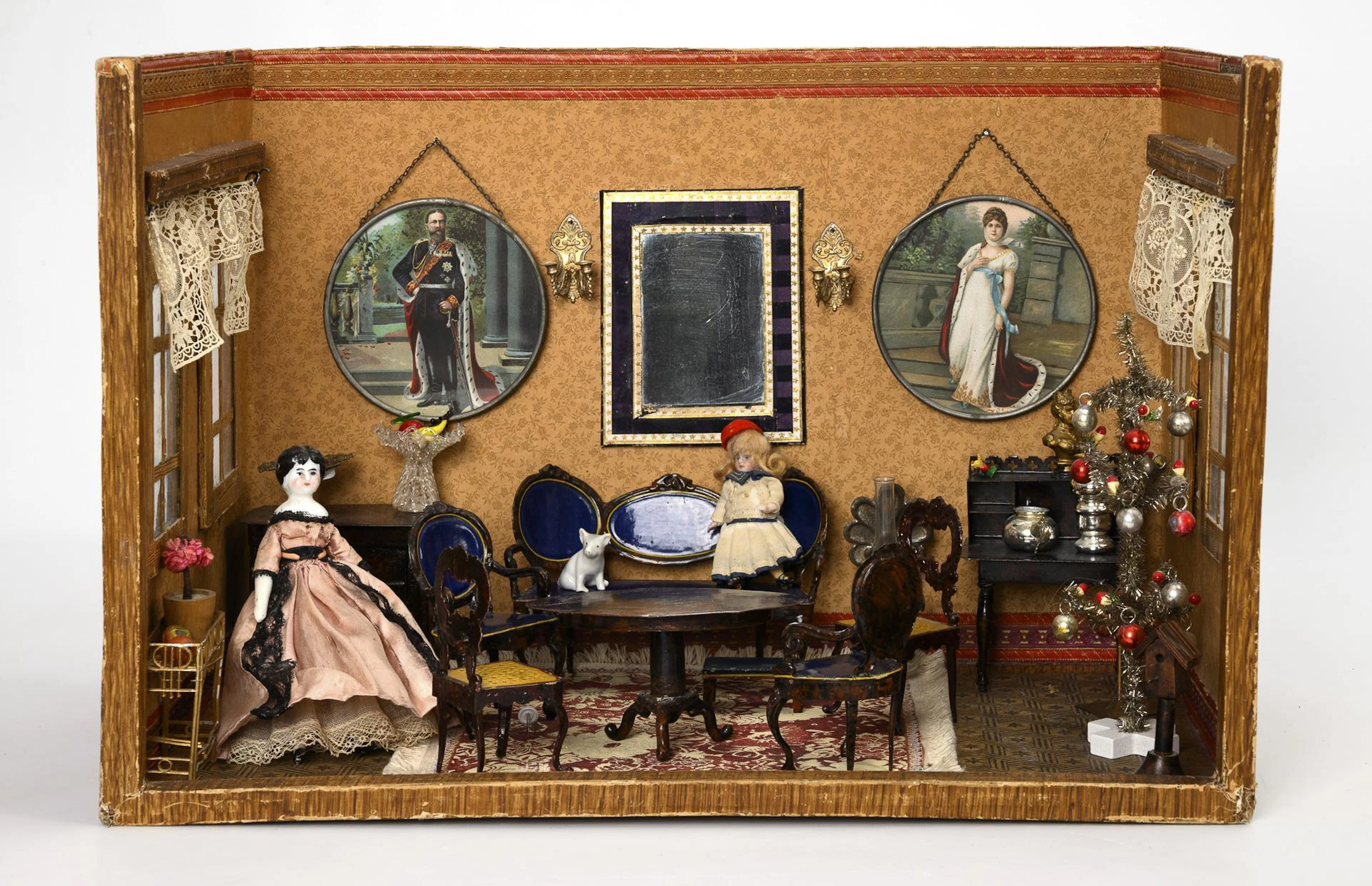 Puppet room with tin furniture.
