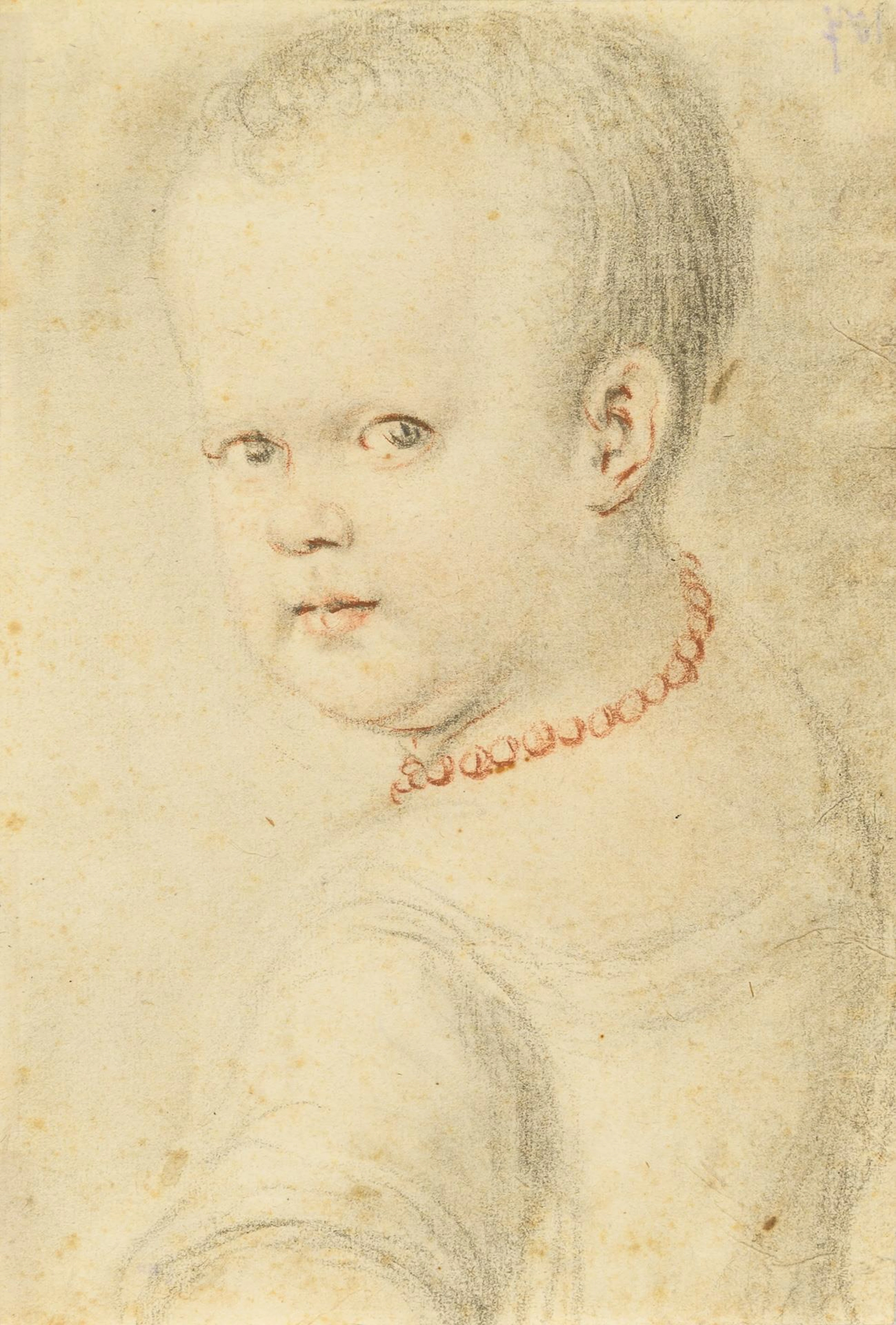 Two works "Portrait of a child" and "Copy after Metsu"
