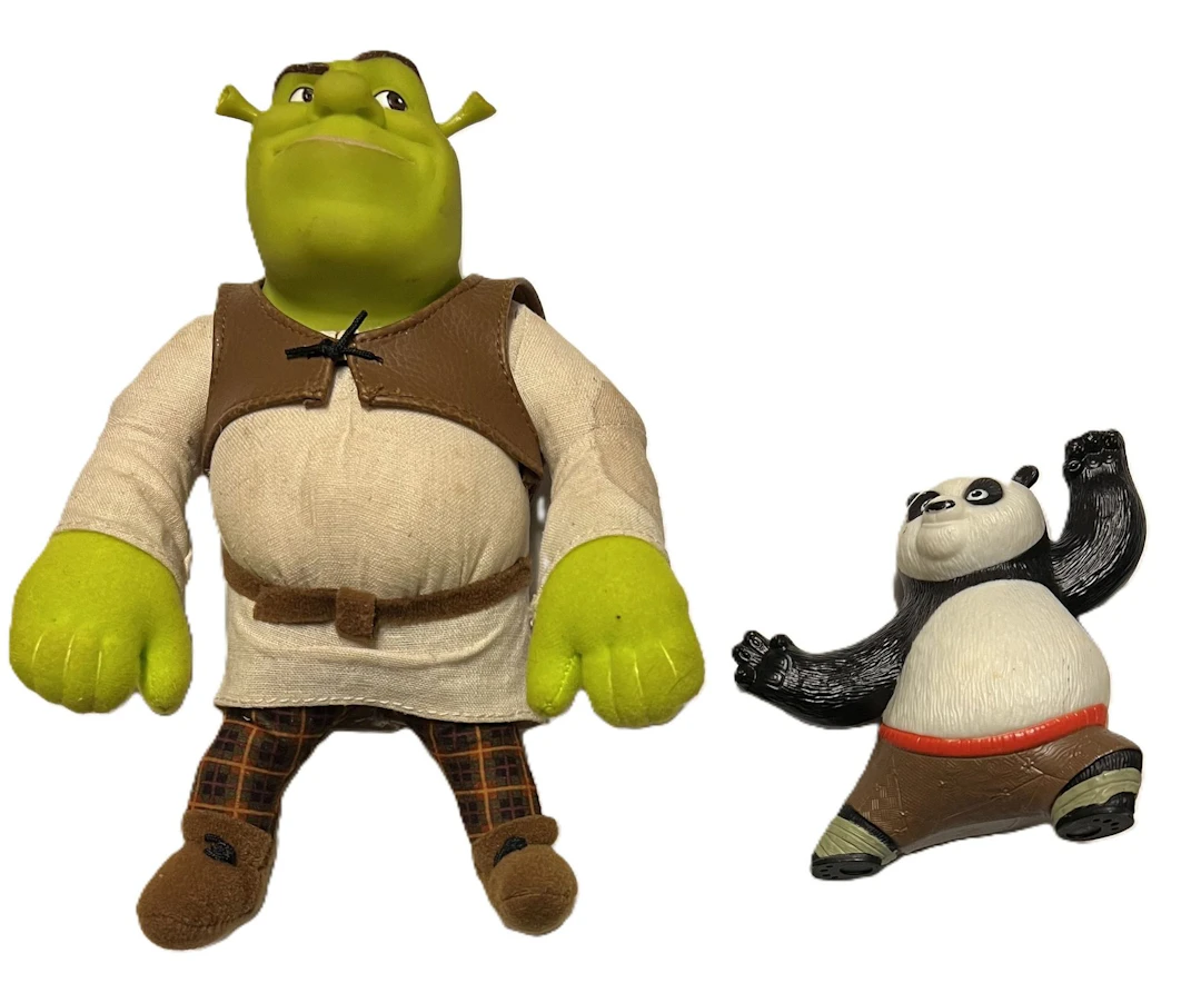 Kung Fu Panda et Shrek peluche. - Lot 113