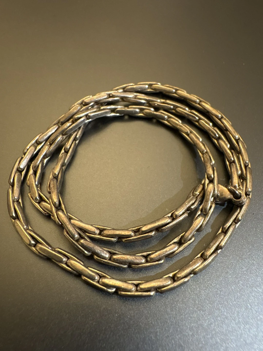 Collier articulé en argent 925°/°°. Longueur : 45 cm. Poids - Lot 56