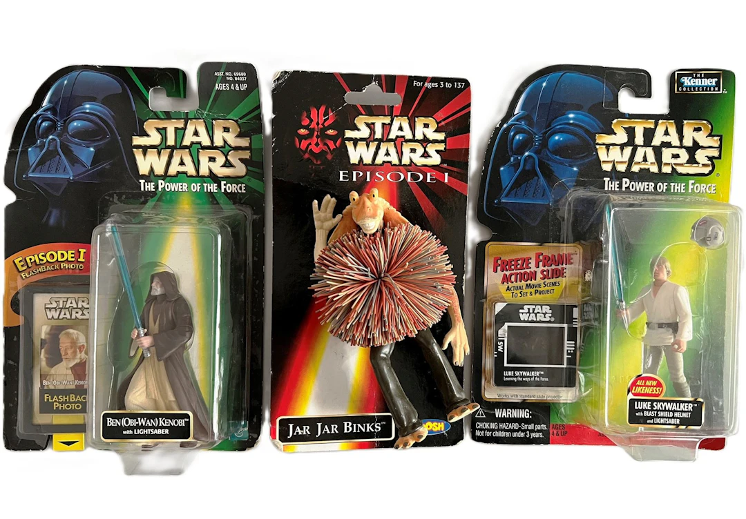 Star Wars. Luke, Obi-Wan et Jar Jar Binks. - Lot 96