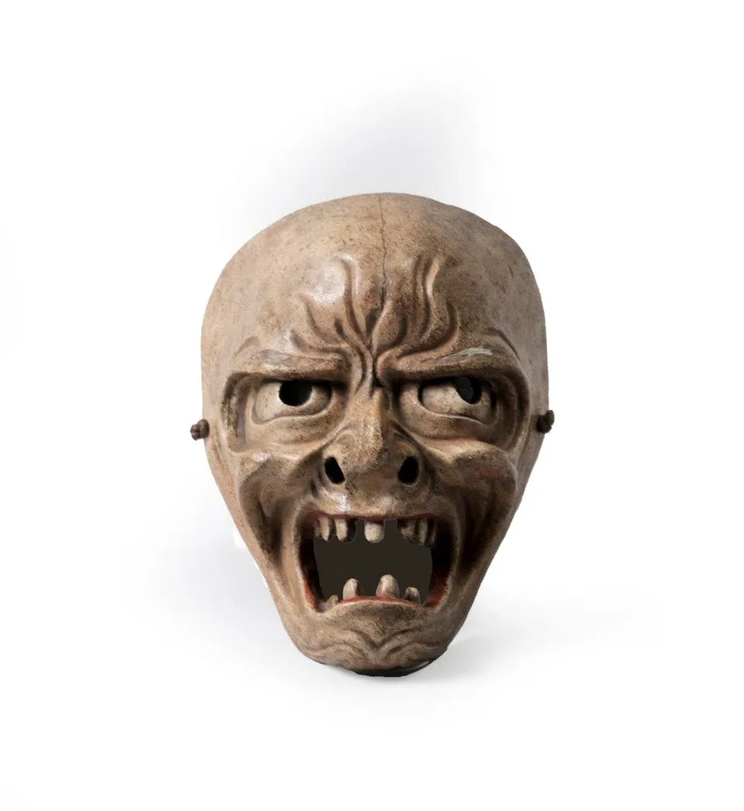 Masque NÔ d’un démon ou d’un esprit courroucé. - Lot 306