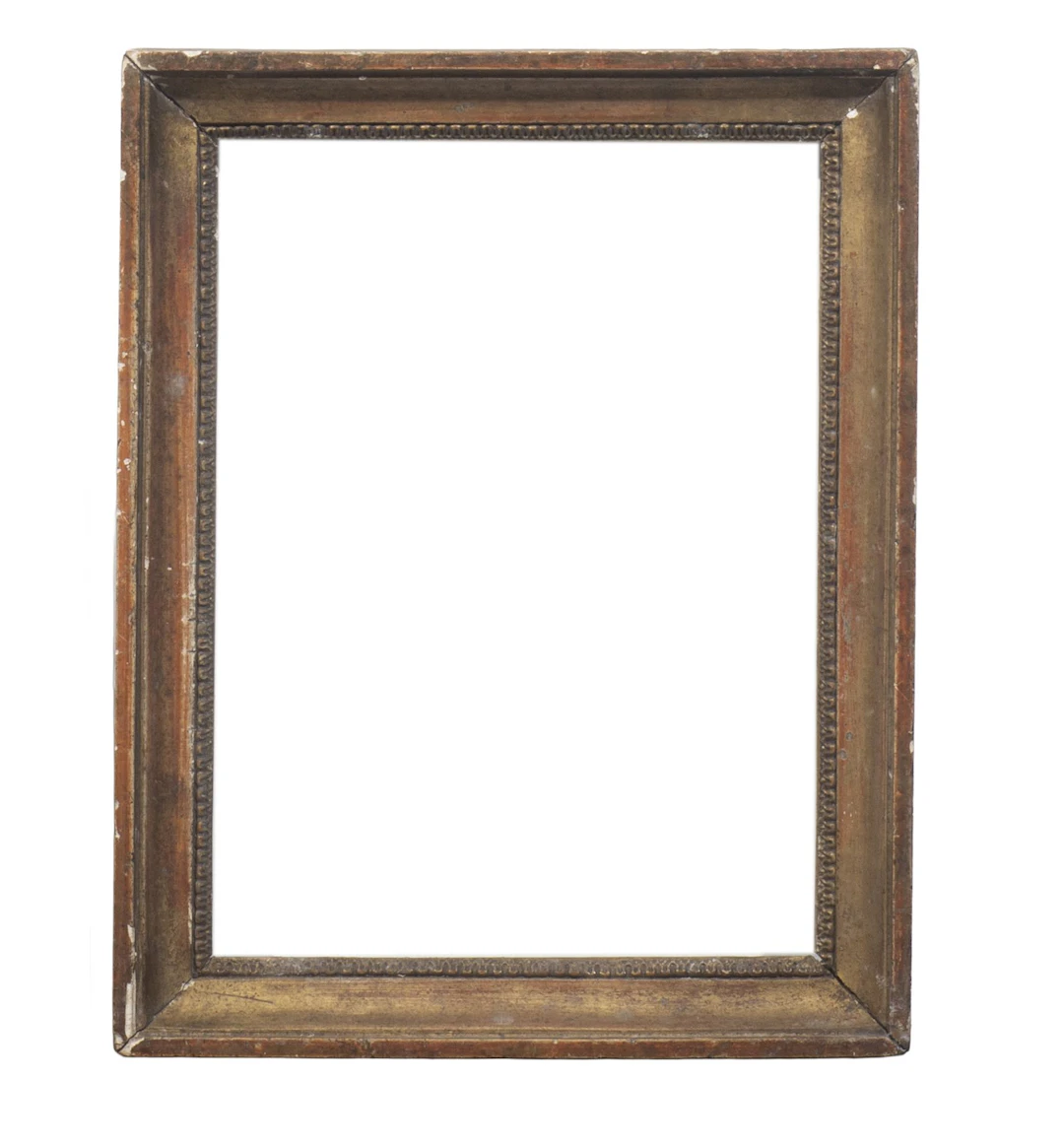 Cadre en bois doré à décor d’une frise de palmettes. - Lot 344