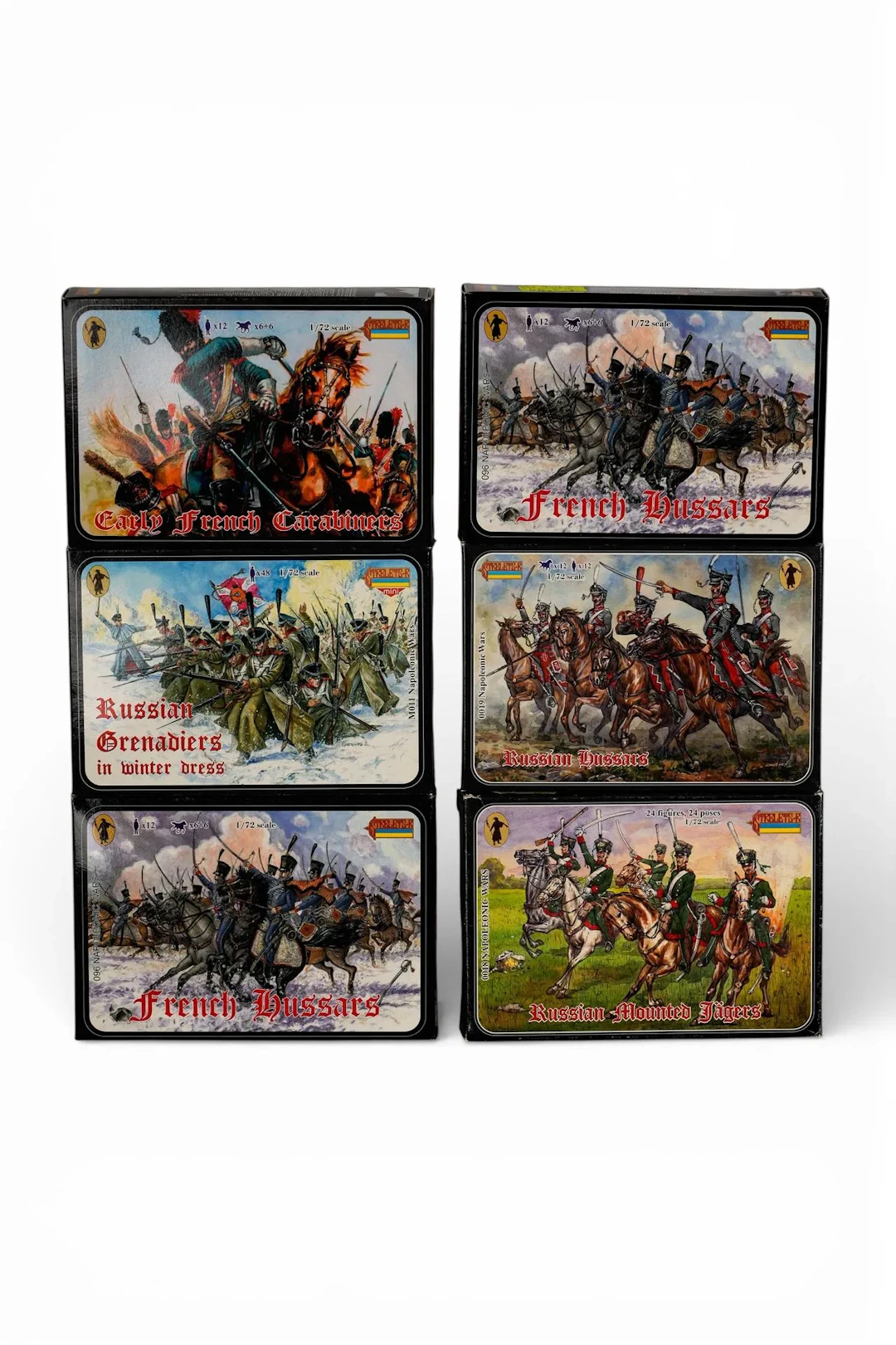 Strelets 1/72. 1er Empire, Carabiniers, Hussards avec Cavale - Lot 147