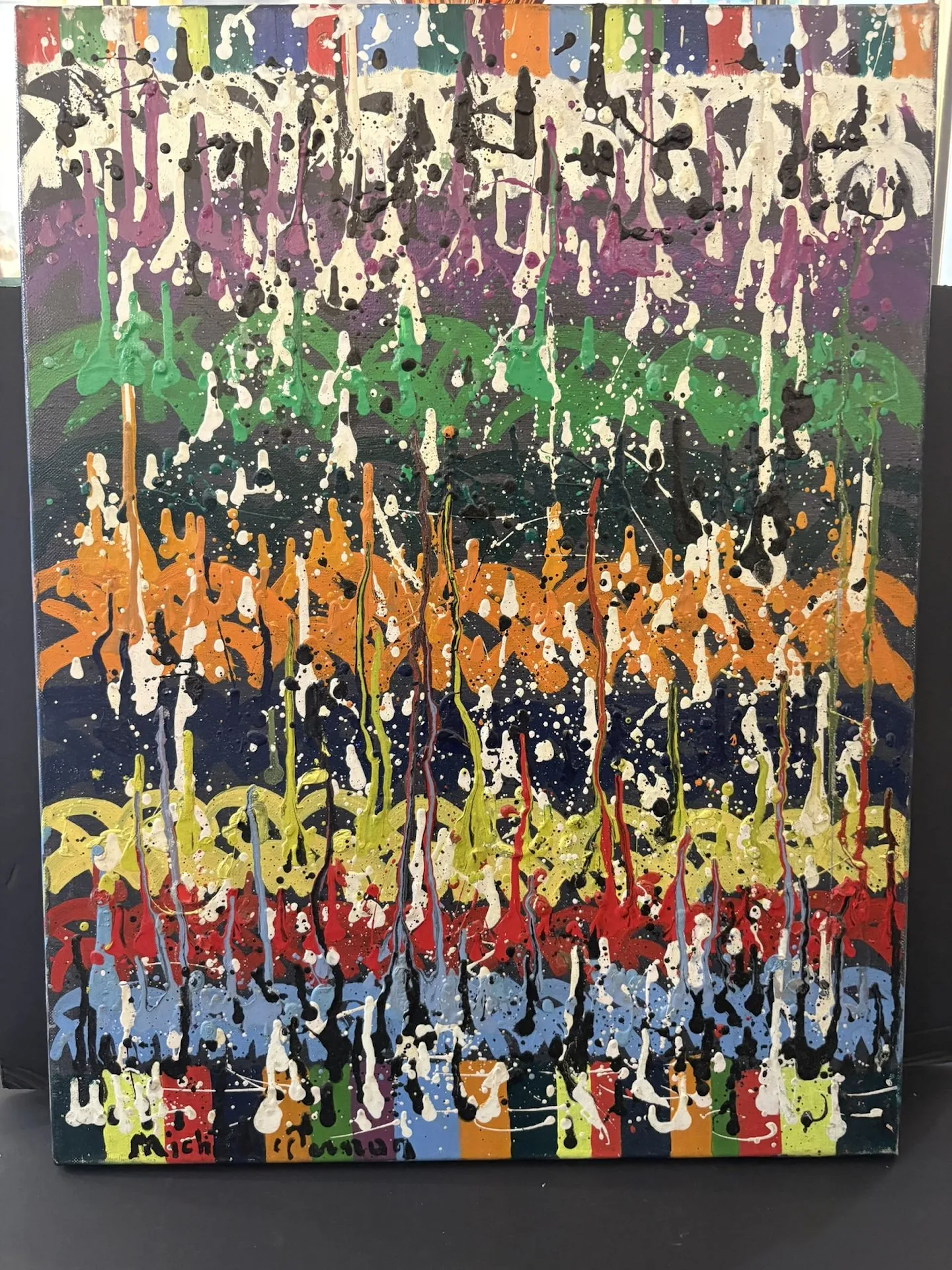 École contemporaine. Huile sur toile. 50 x 65 cm. - Lot 307