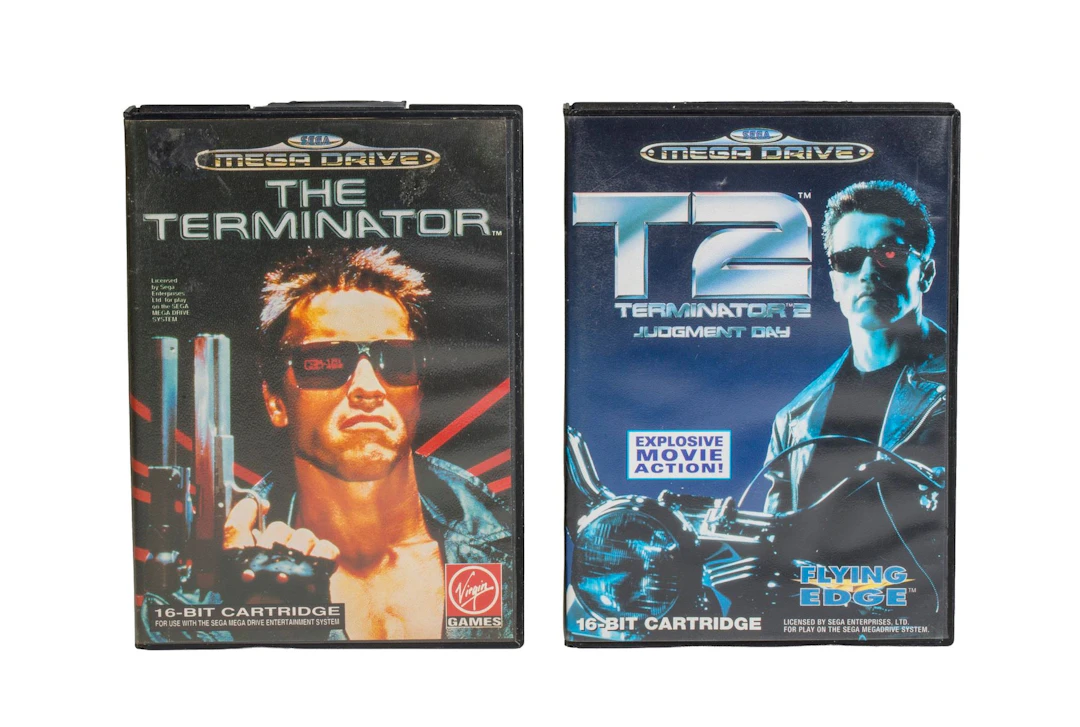 Mega Drive. The Terminator et Terminator 2. 1991. 1993. Jeux - Lot 107