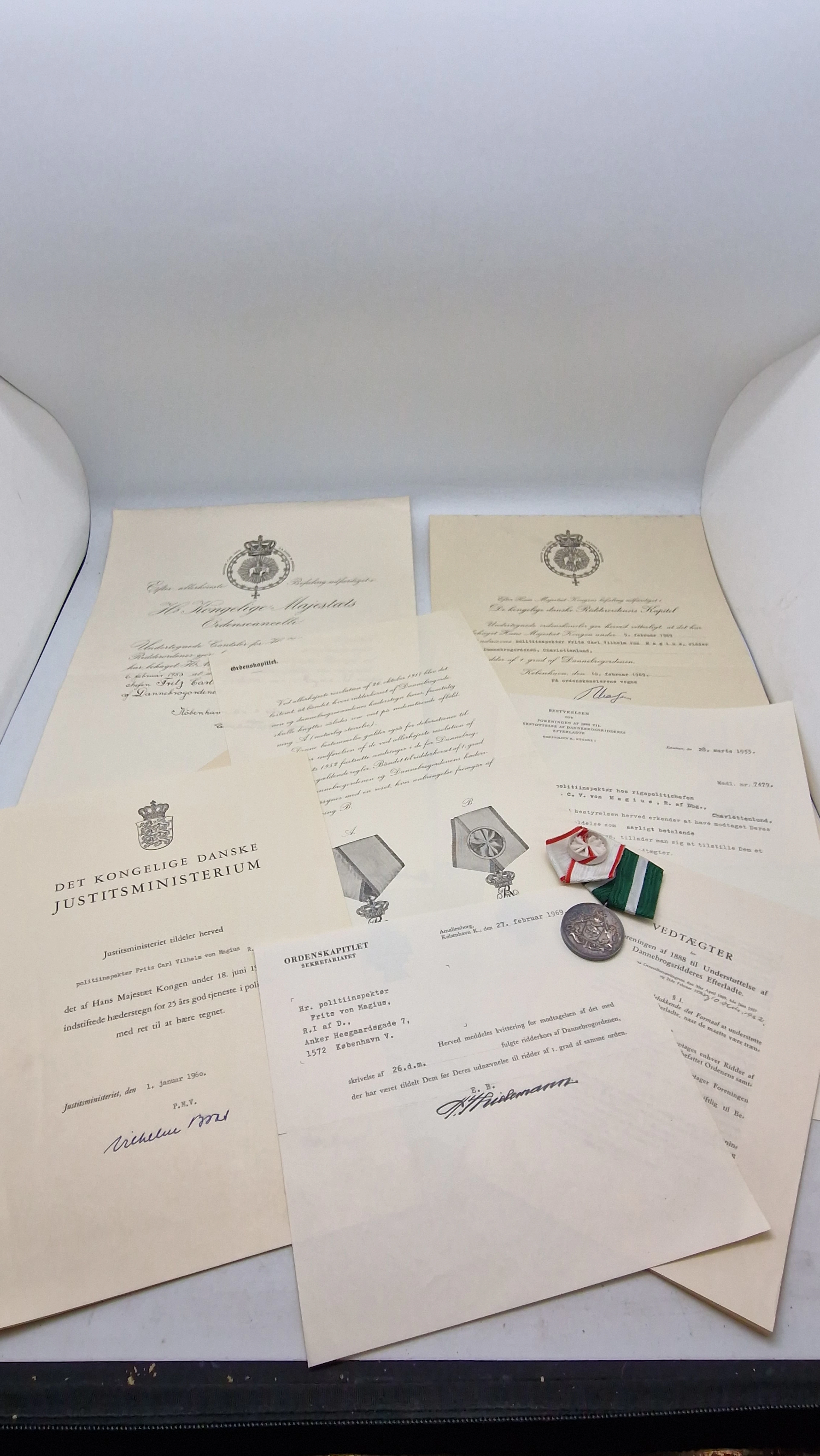 Politi medalje fra Fritz Carl Vilhelm von Magius (1903–1969)
