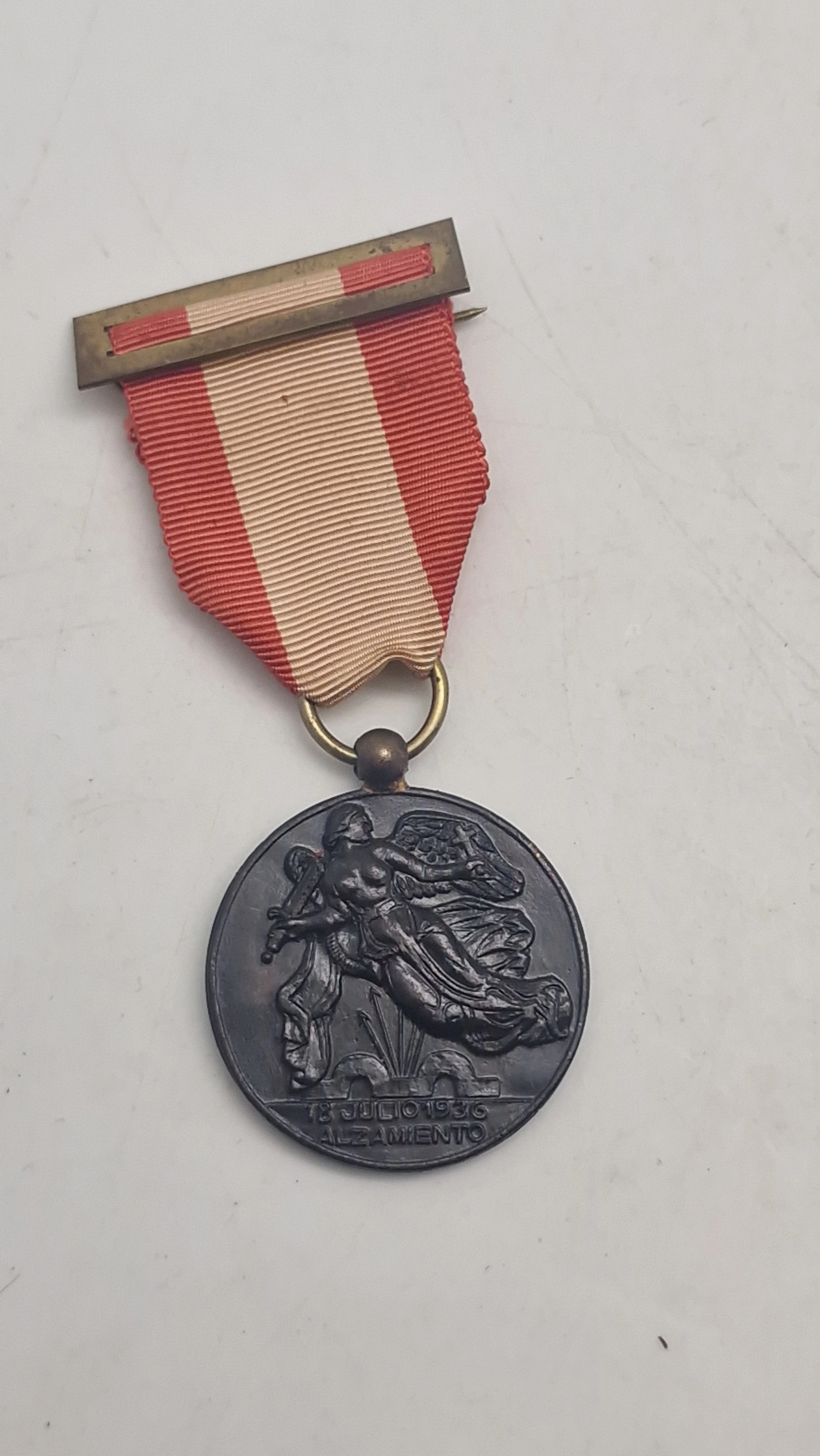 Spansk kampagne-medalje (Medalla de la Campaña) fra den spanske borgerkrig