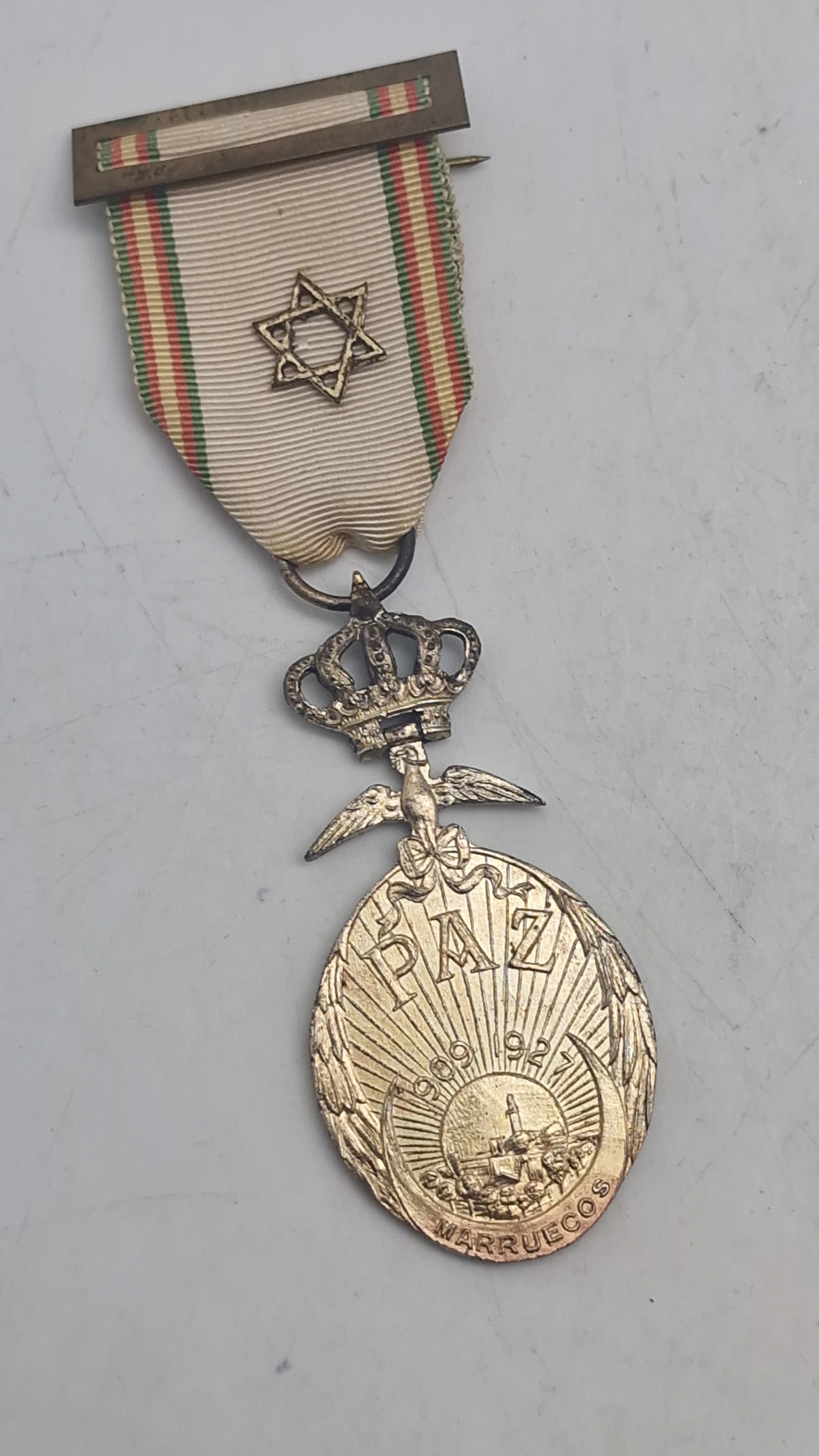 Spansk “Medalla de la Paz de Marruecos" (Marokko-fredsmedalje) fra