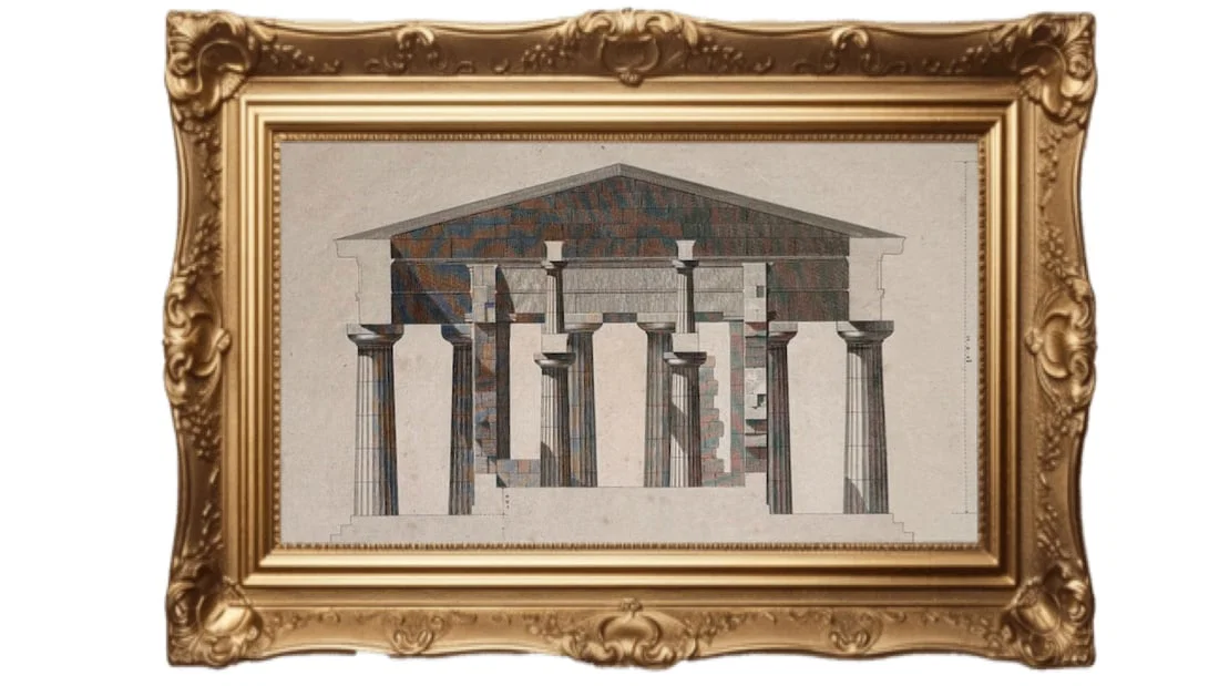 Greek temple in Paestum, Italy