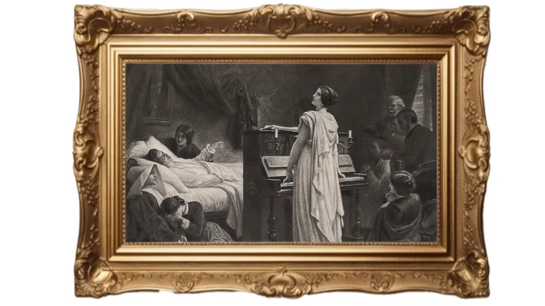 Death of Chopin - 1895 vintage photogravure