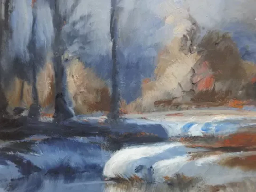 Droege - Flusslandschaft im Winter