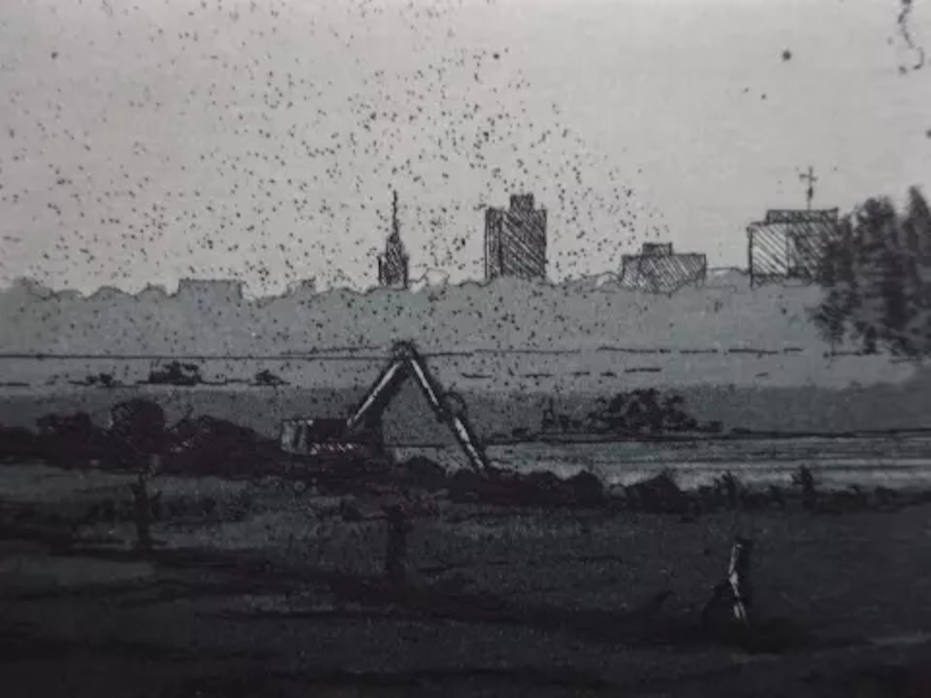 Anderson - Landschaft mit Bagger