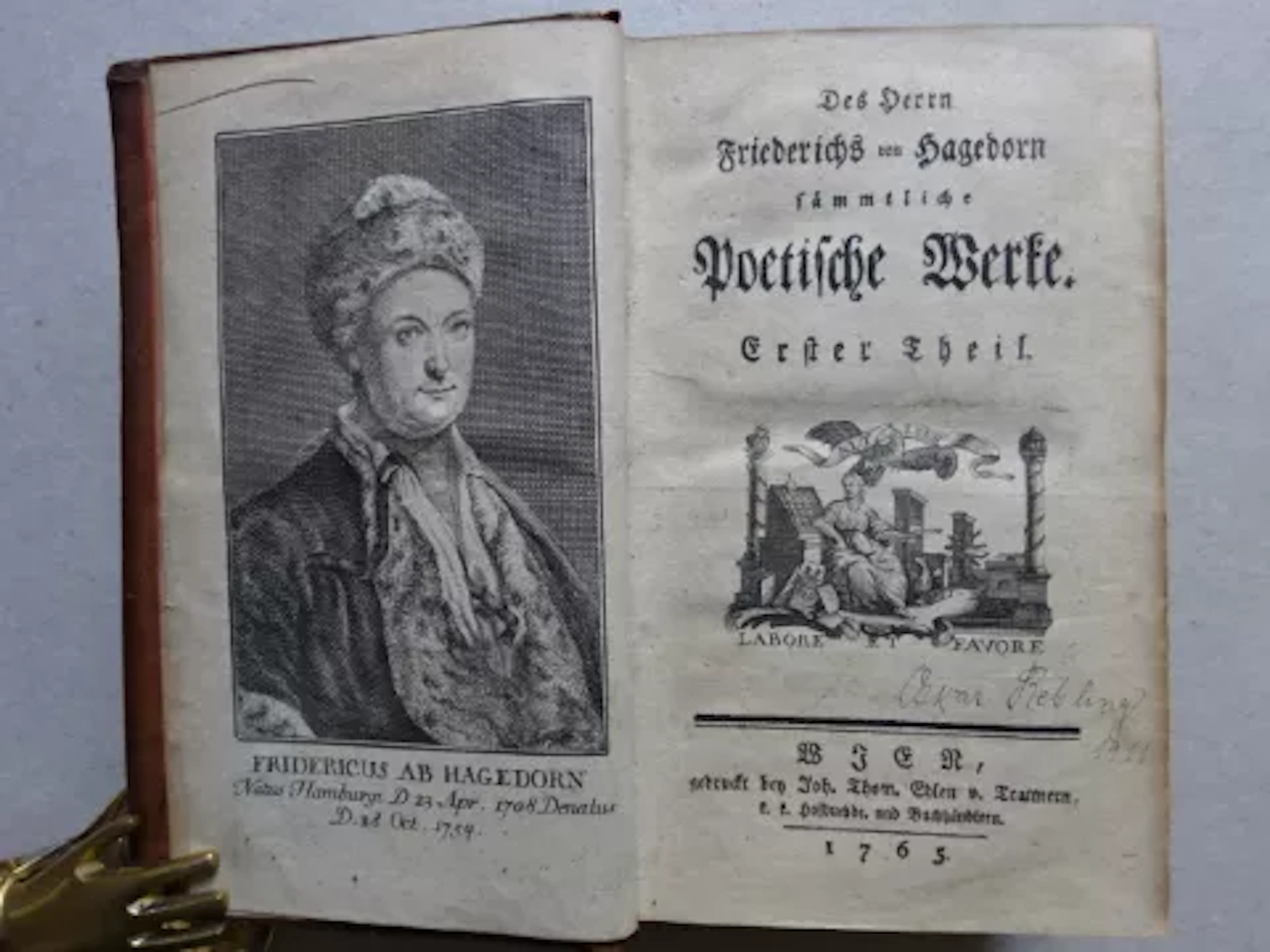 Hagedorn - Poetische Werke