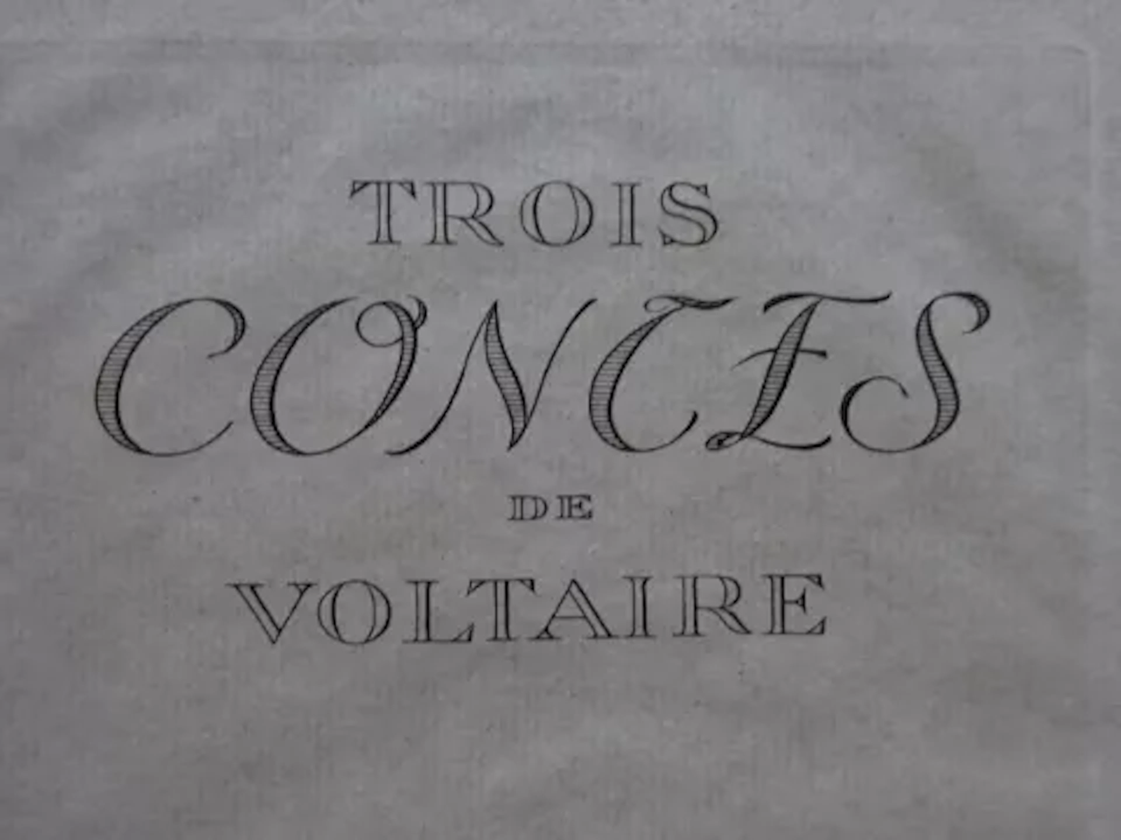 Voltaire - Trois contes