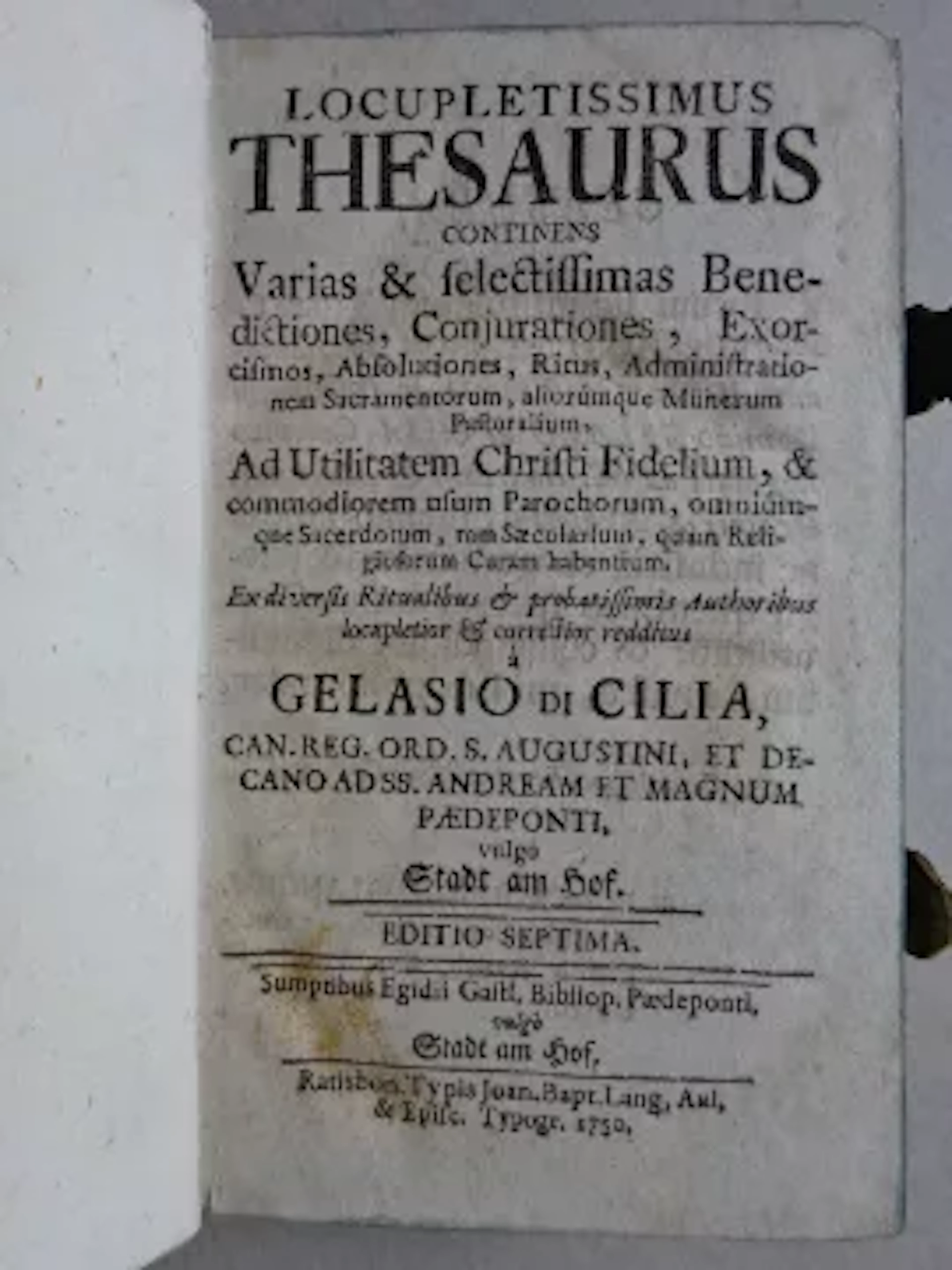 Cilia - Locupletissimus Thesaurus