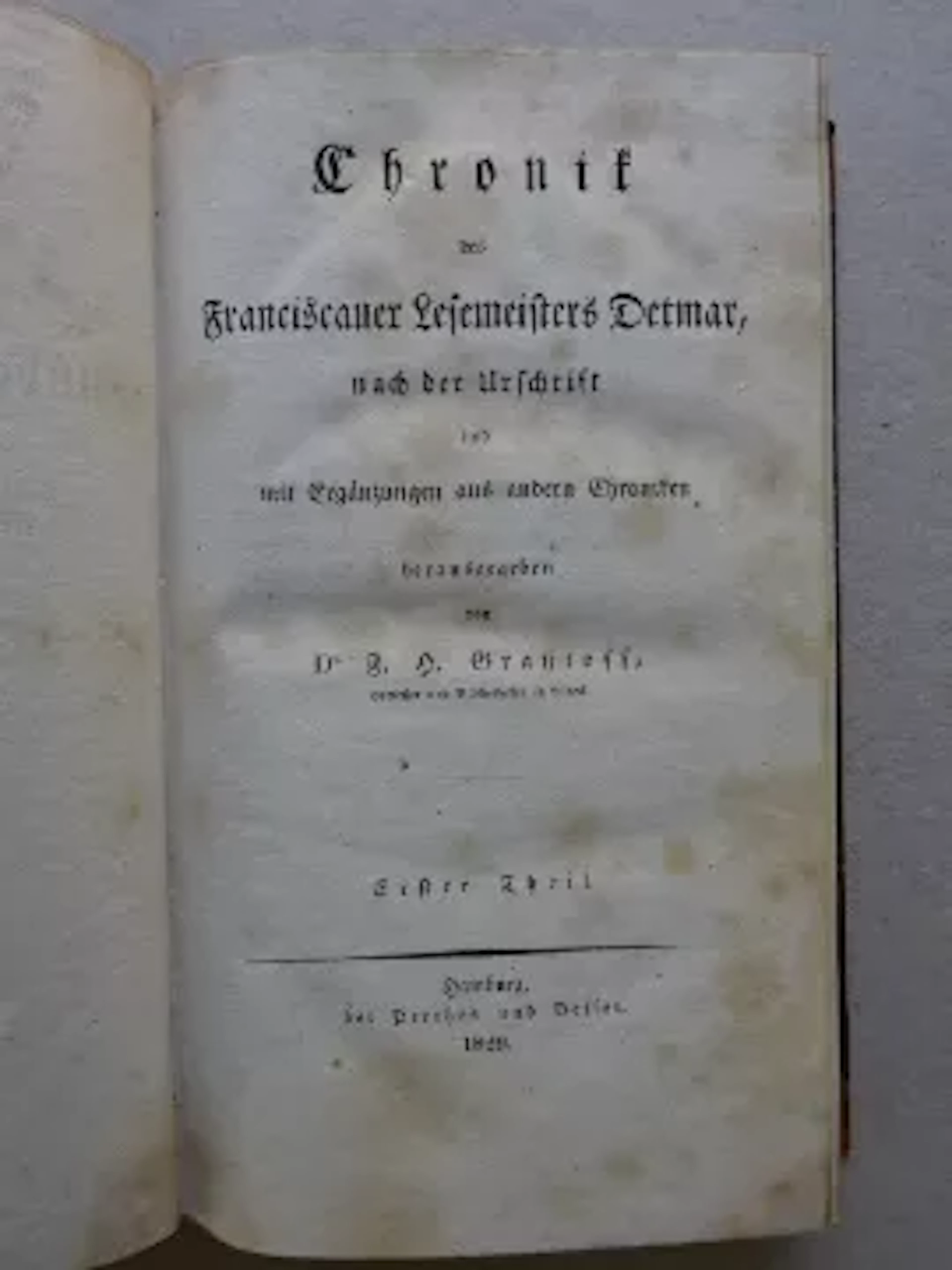 Grautoff - Chronik Detmar 2 Bände