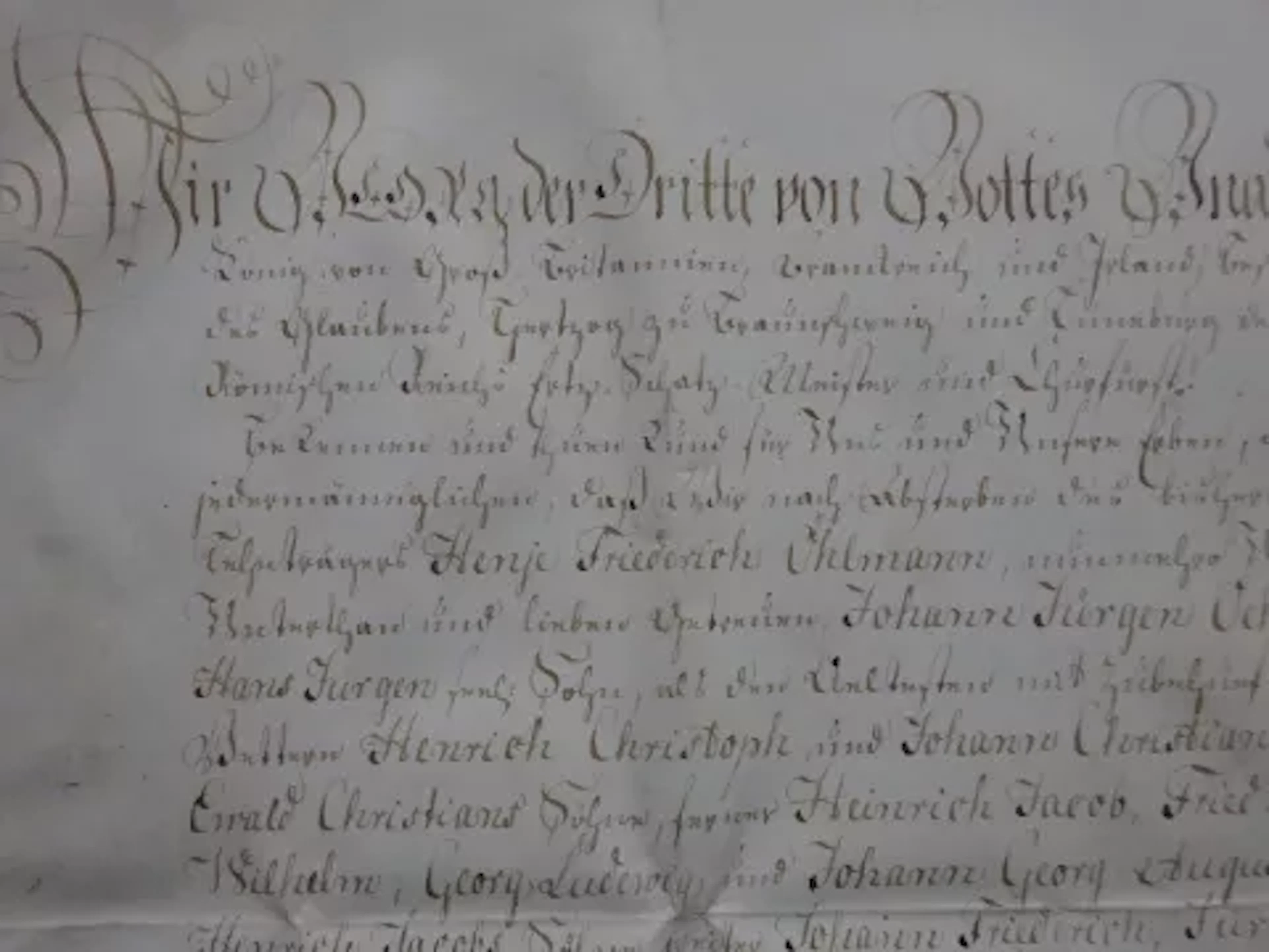 Georg III. - Lehnsbrief 1777