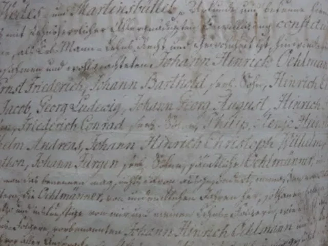 Grote - Erblehnsurkunde 1787