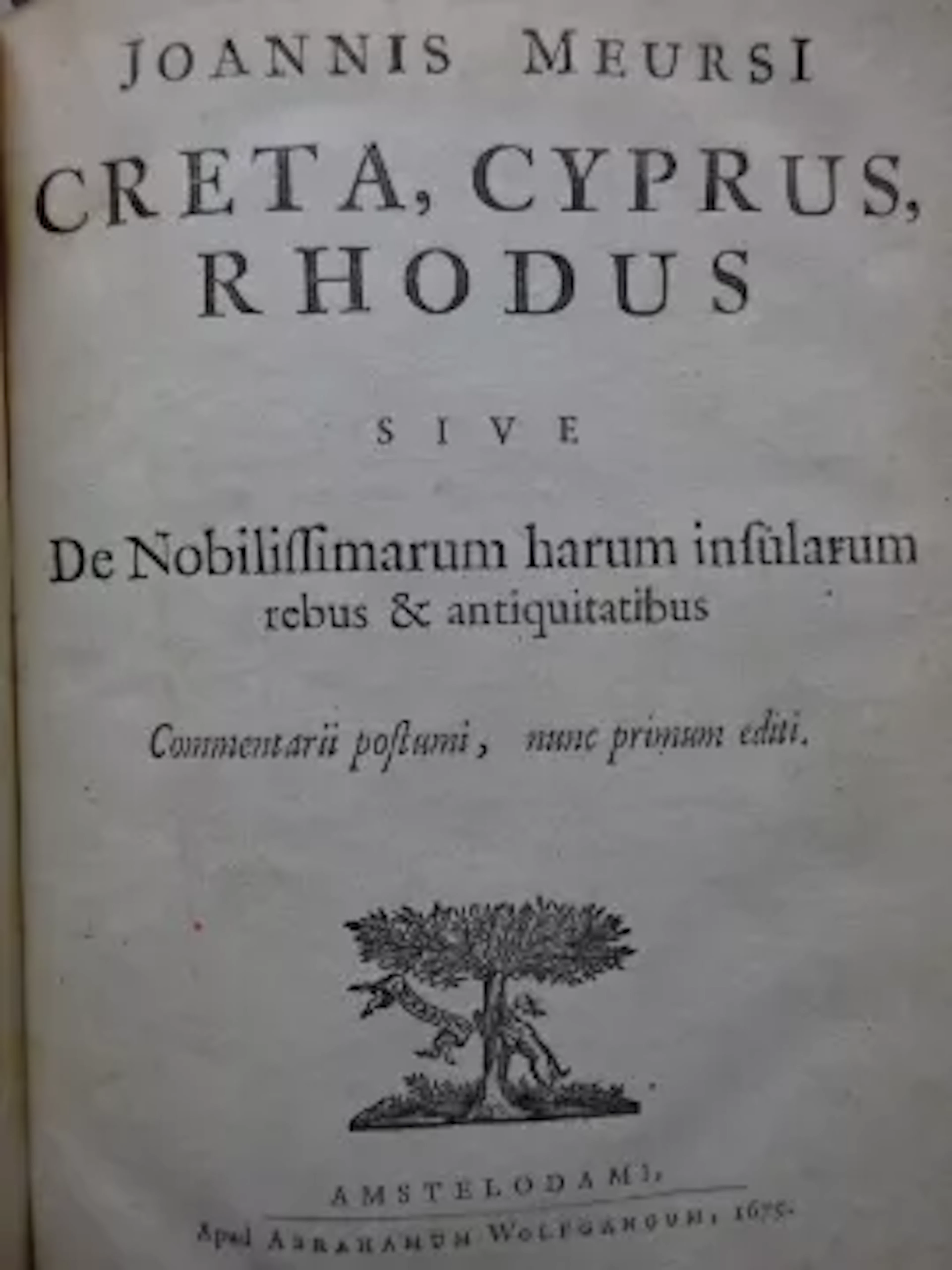 Meursius - Creta, Cyprus, Rhodus