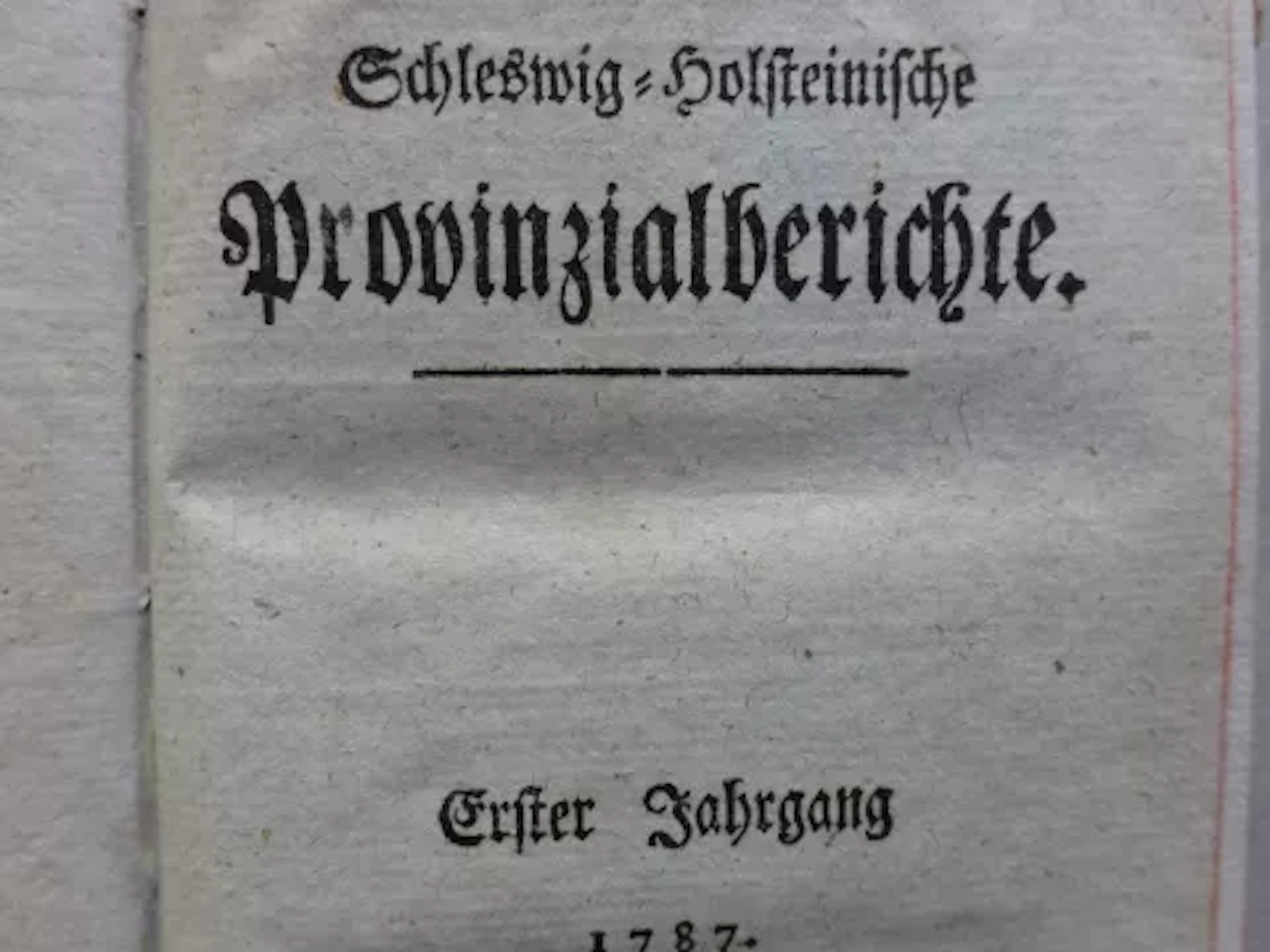 SH Provinzialberichte, 4 Bände