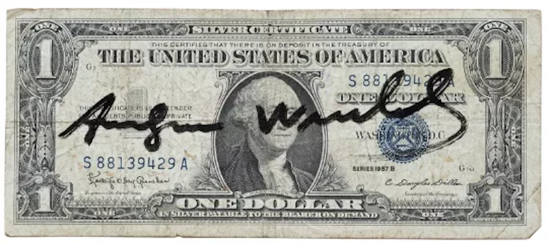 Warhol - Test signed Dollar