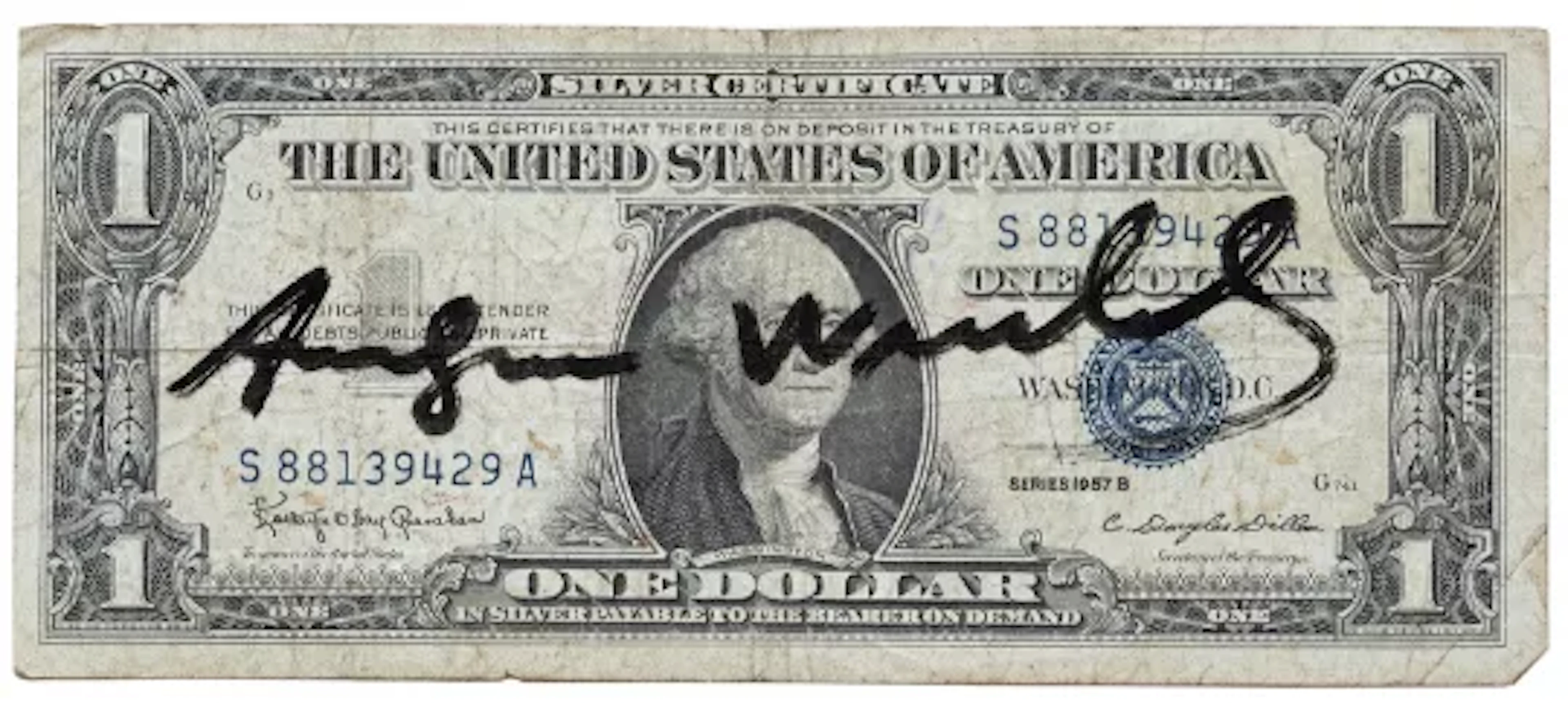 Warhol - Test signed Dollar