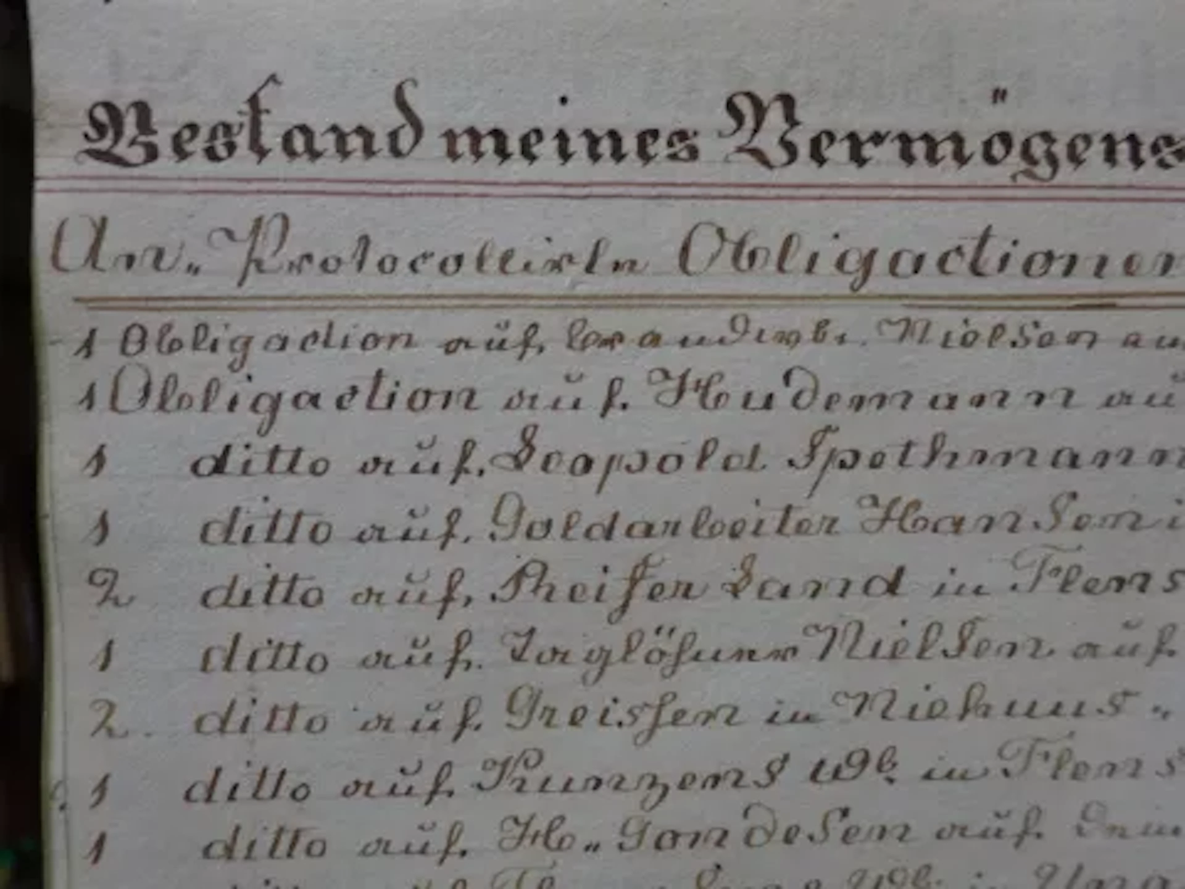 Vermögensbuch Bruhn Schleswig-Holst.