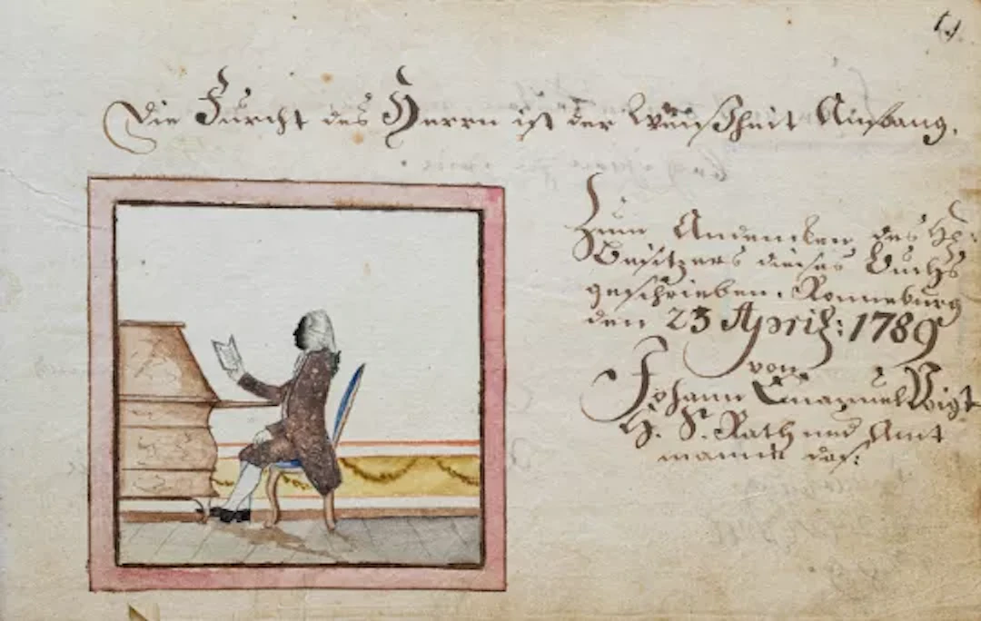Back - Stammbuch 1789