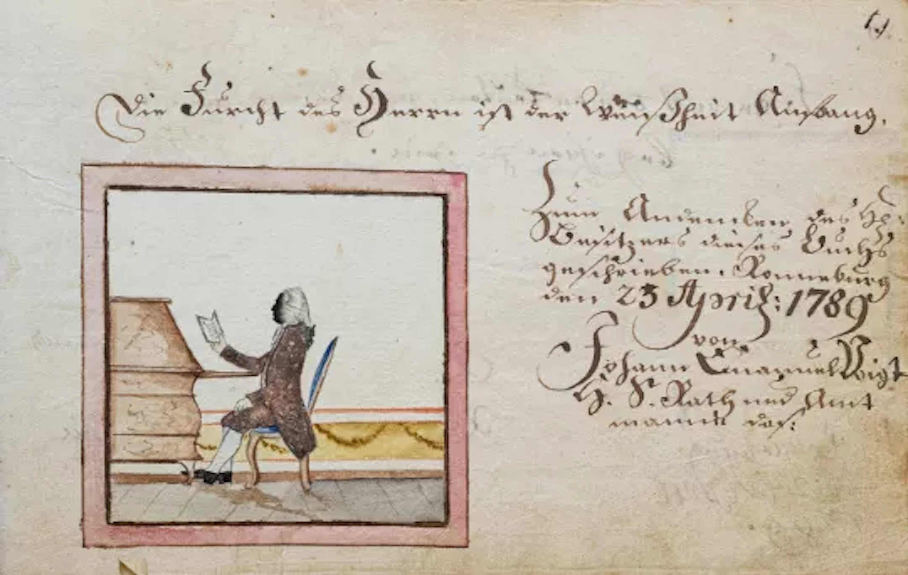 Back - Stammbuch 1789