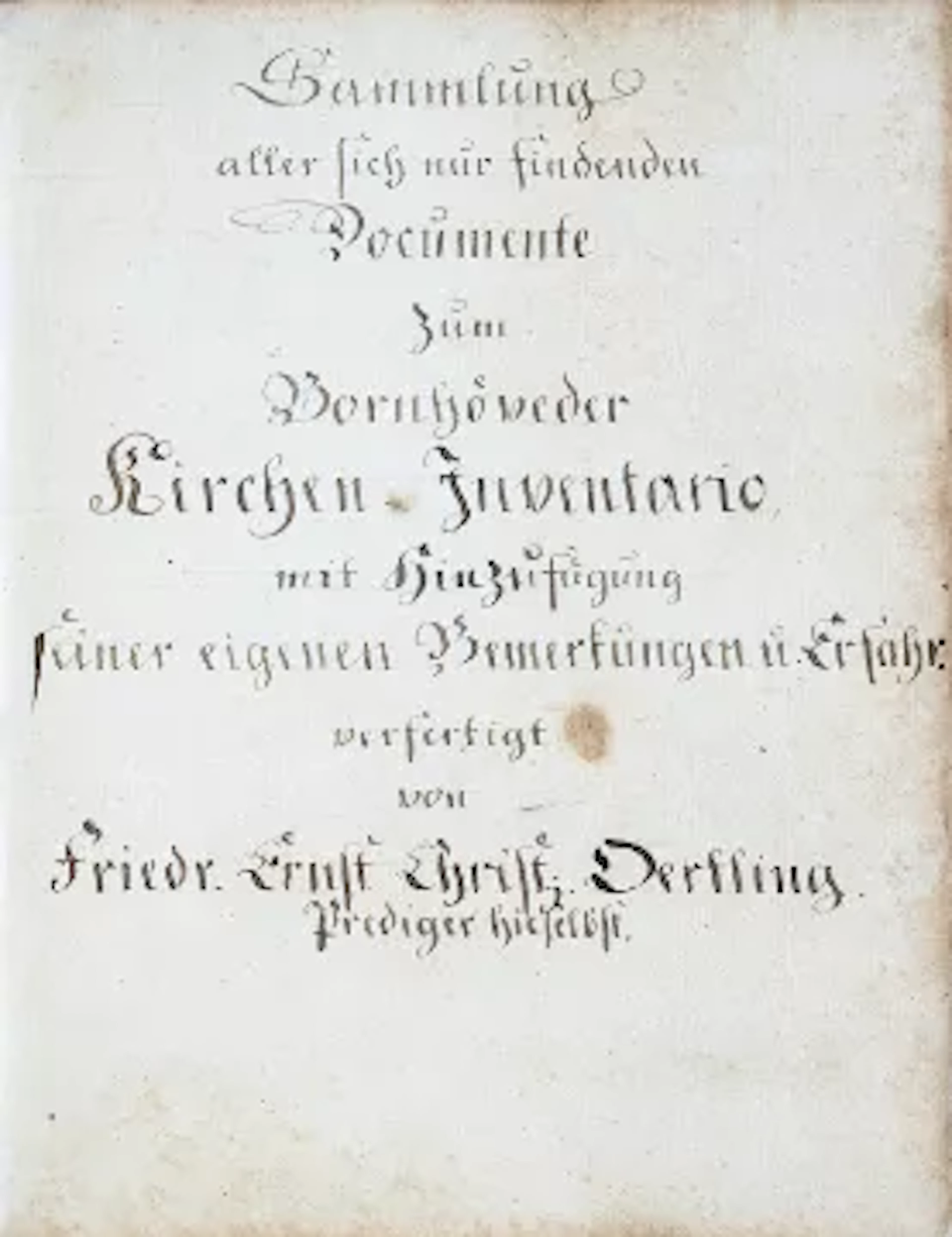 Oertling - Kircheninventar Bornhöved