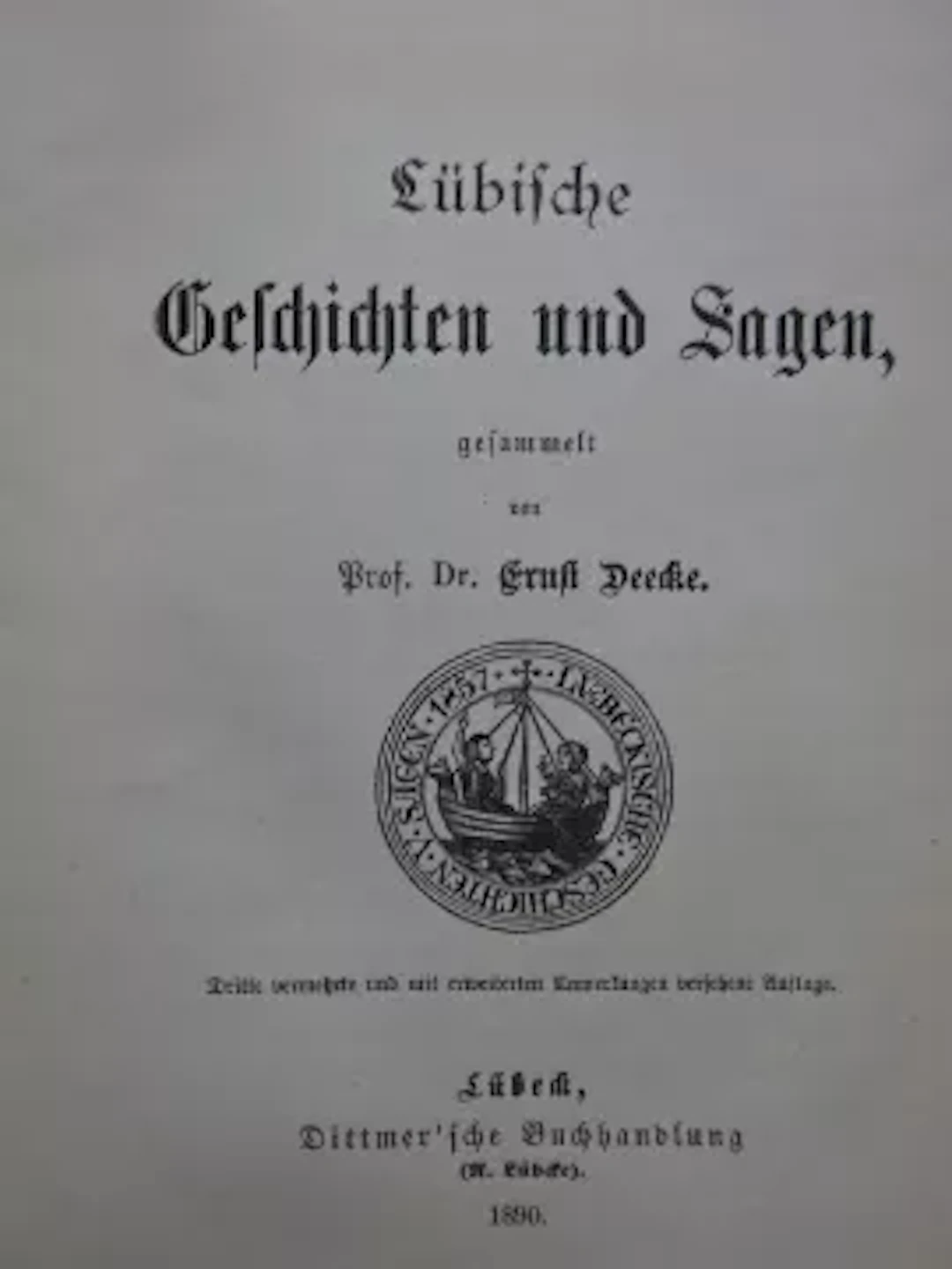 Deecke - Lübische Geschichten
