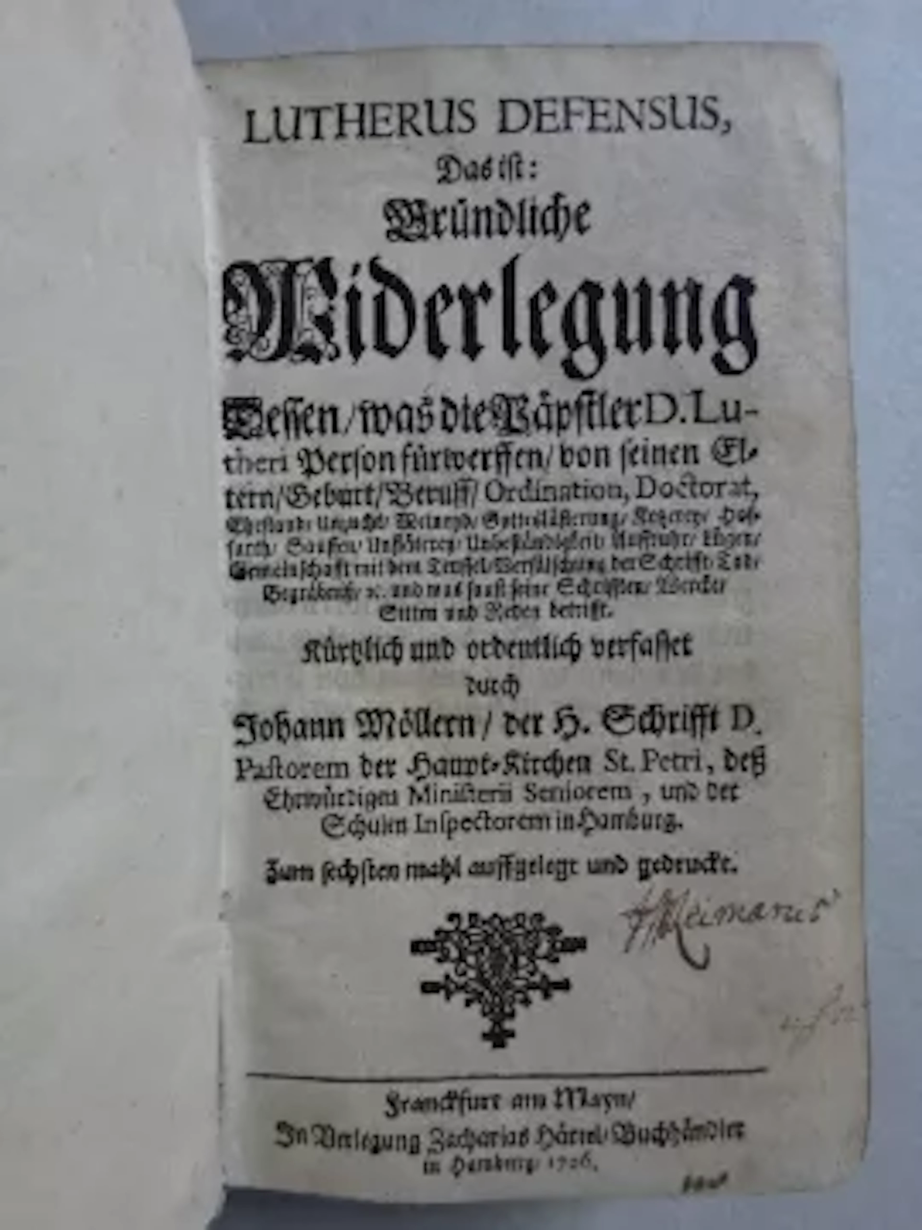 Möller - Lutherus Defensus