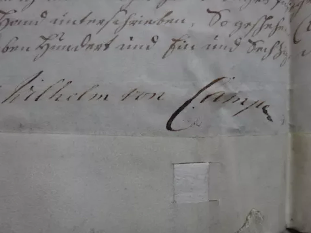 Campe - Lehnsurkunde 1761