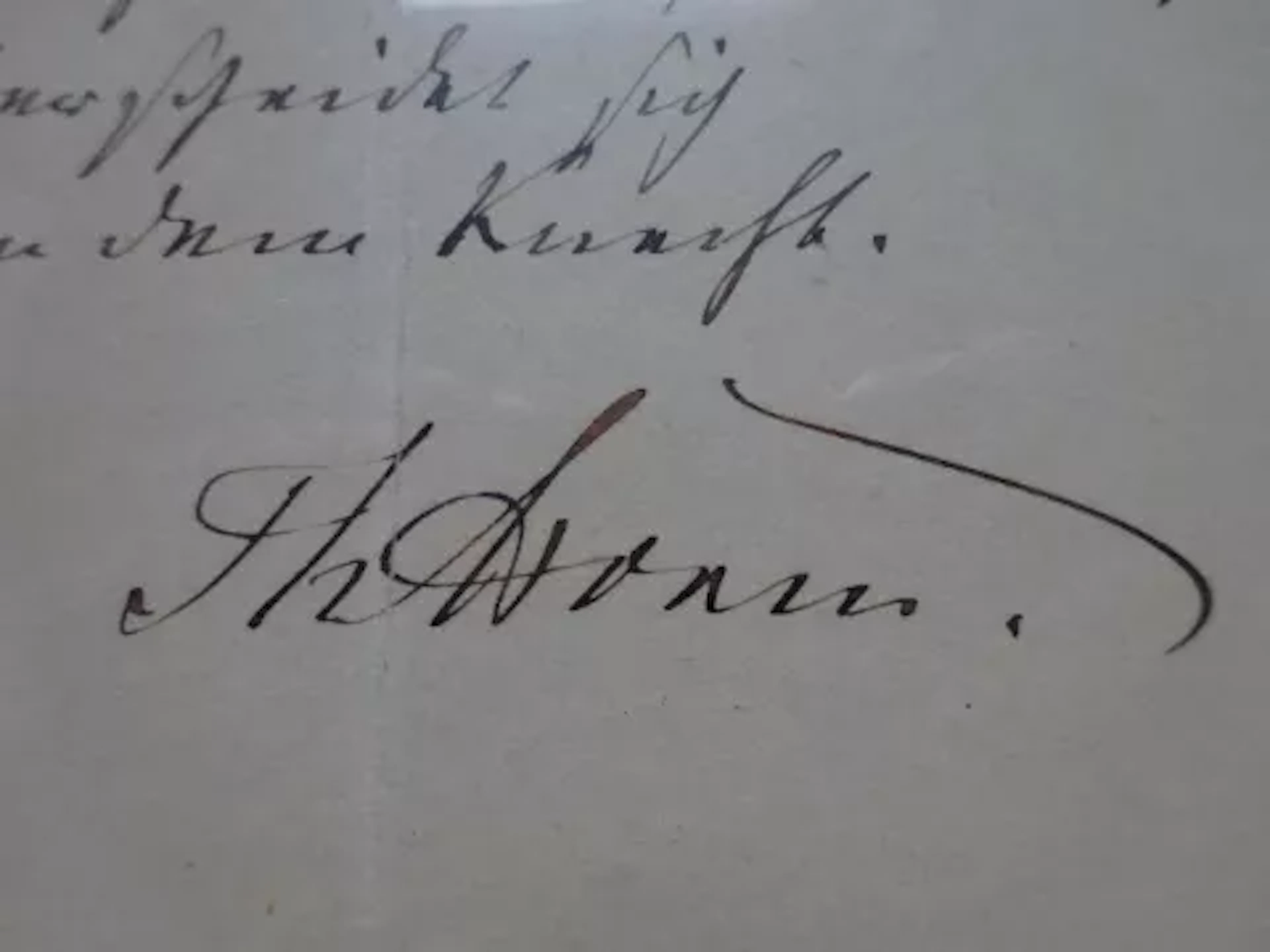 Storm - Eigenhändiger Sinnspruch
