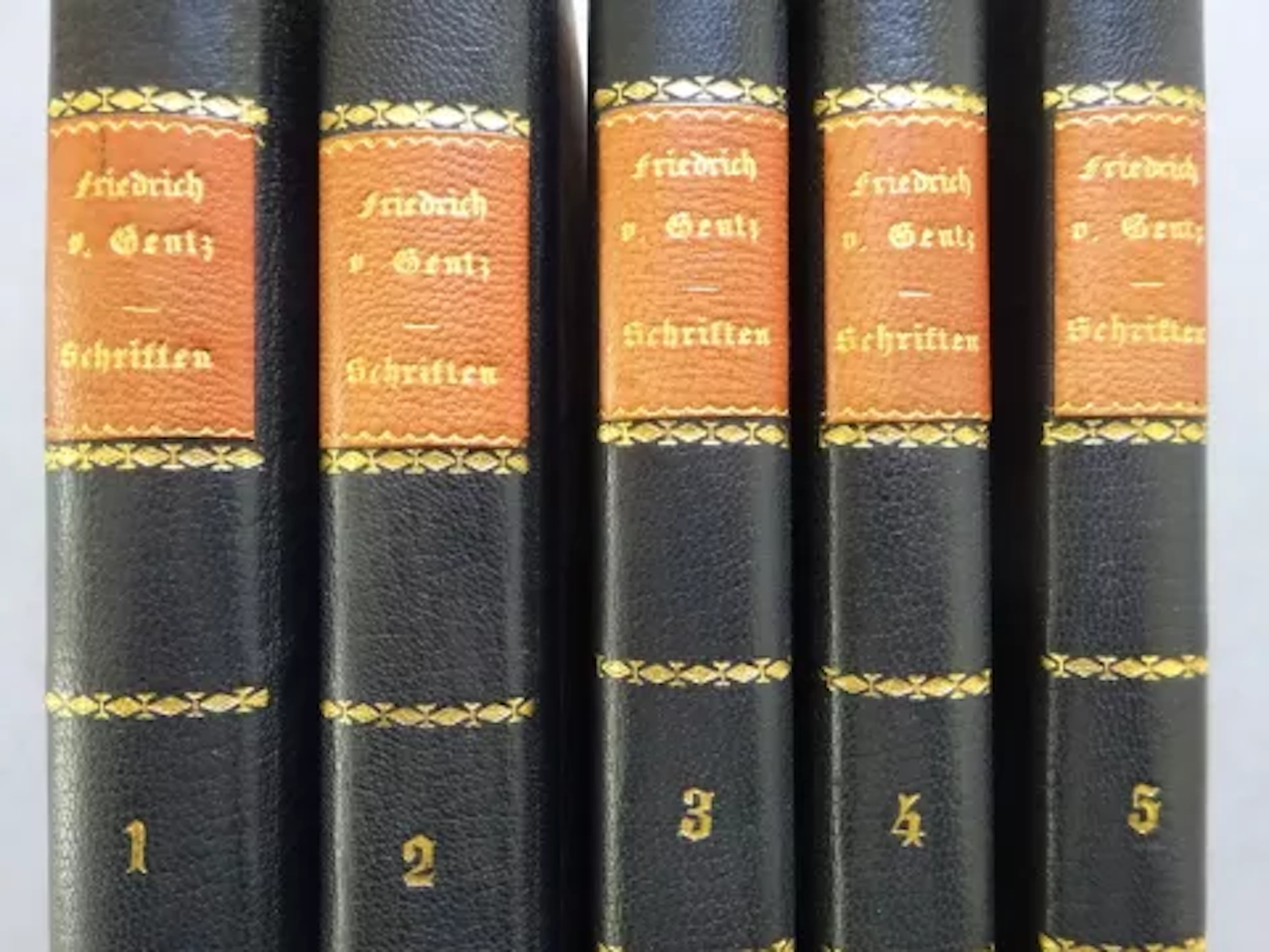 Gentz - Schriften, 5 Bände