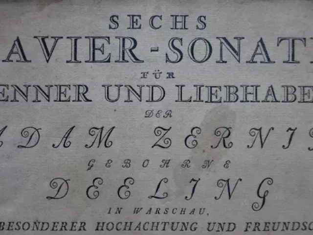 Bach - Clavier-Sonaten, Heft 1