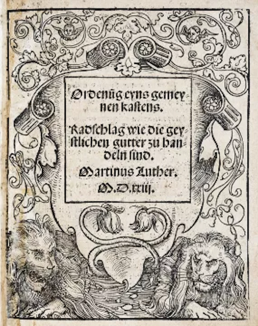 Luther - Ordenu(n)g, 1523