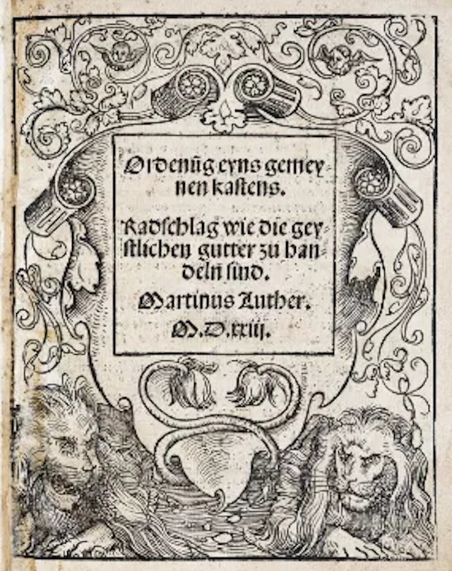Luther - Ordenu(n)g, 1523