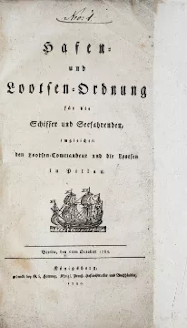 Ostpreußen - Hafen-Ordnungen