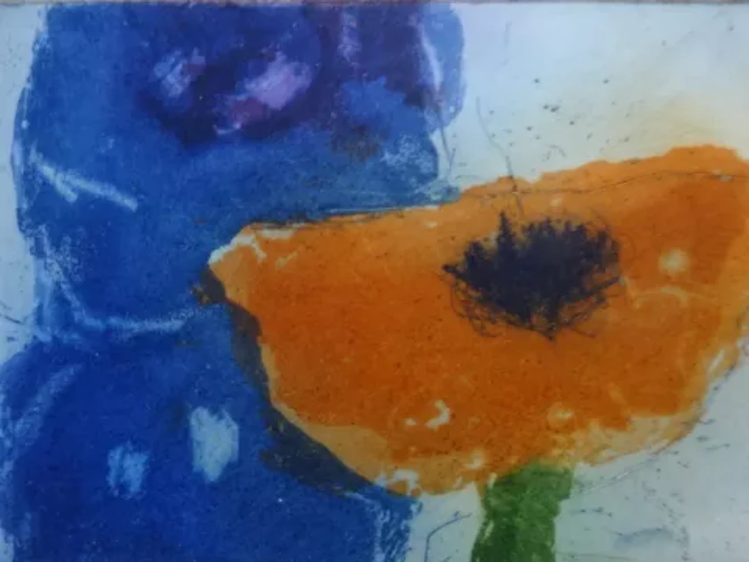 Fußmann - Rot-Orangefarbener Mohn