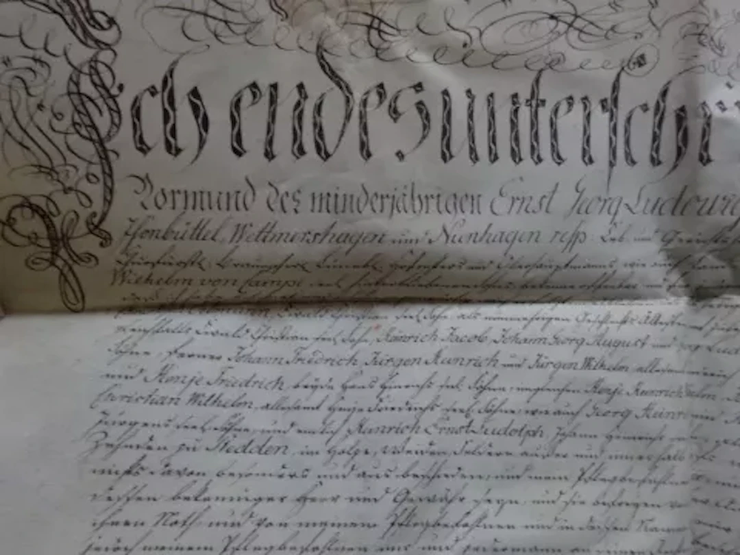 Campe - Lehnsurkunde 1792