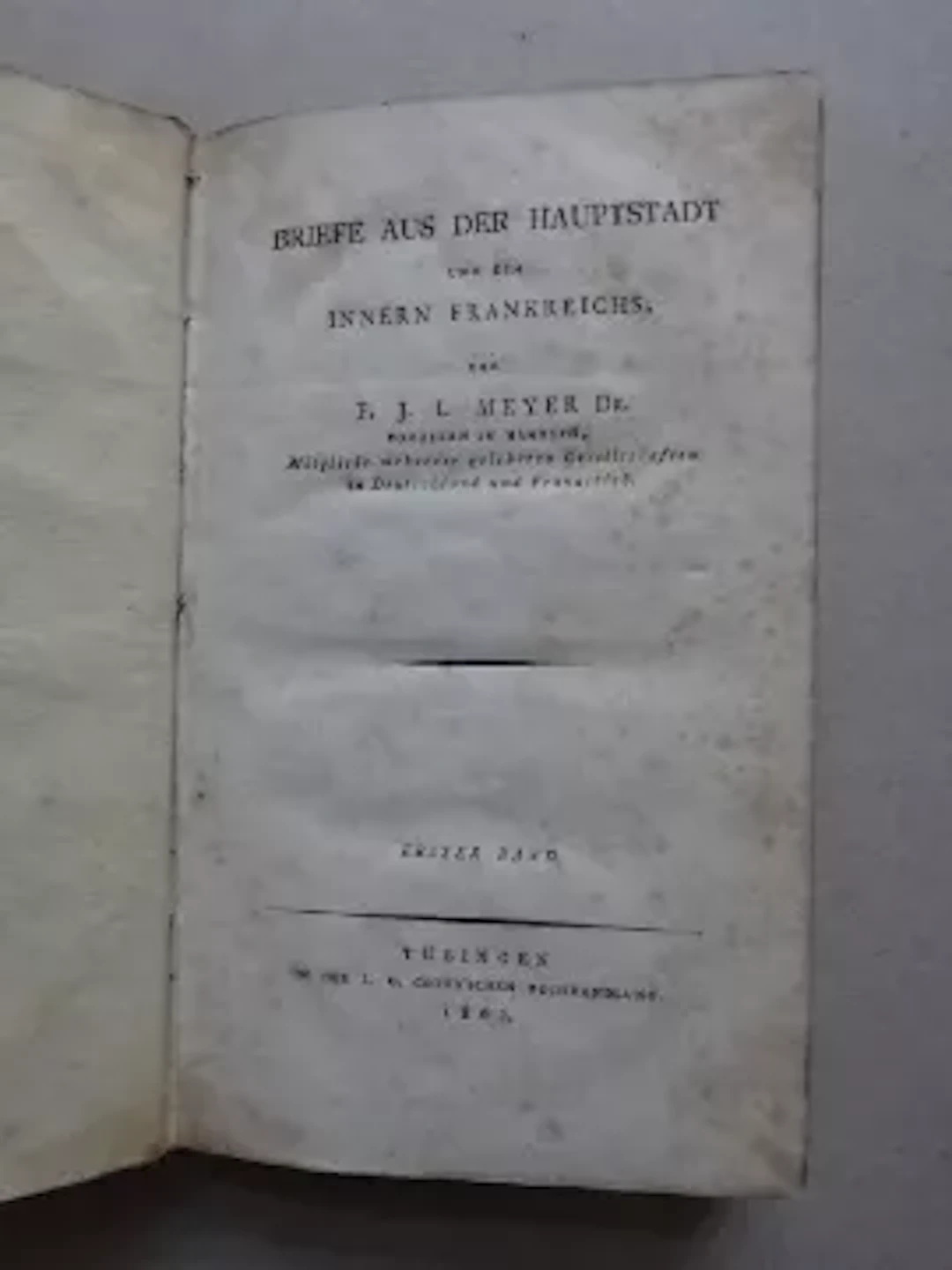Meyer - Briefe aus der Hauptstadt